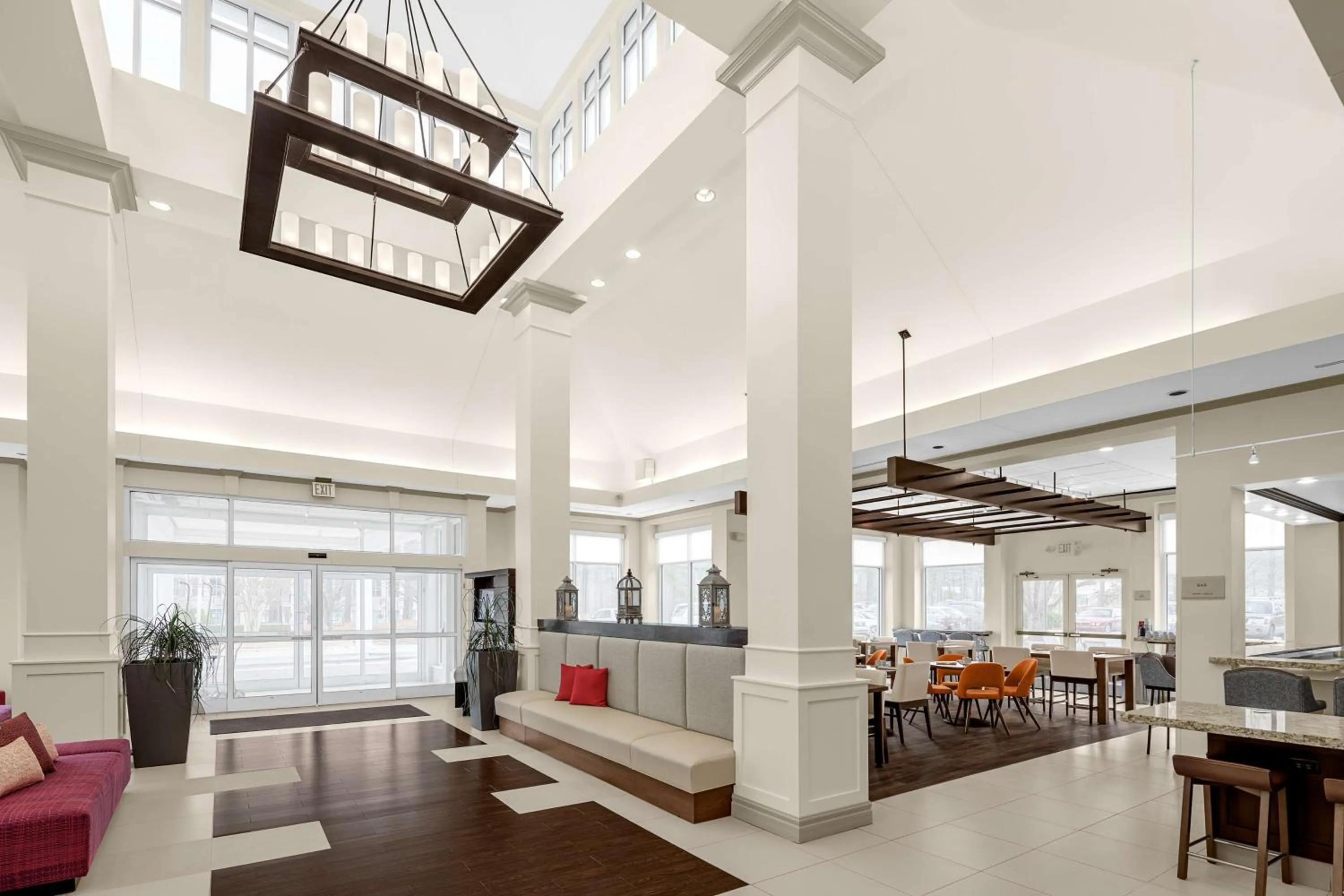 Lobby or reception in Hilton Garden Inn Raleigh Durham Airport