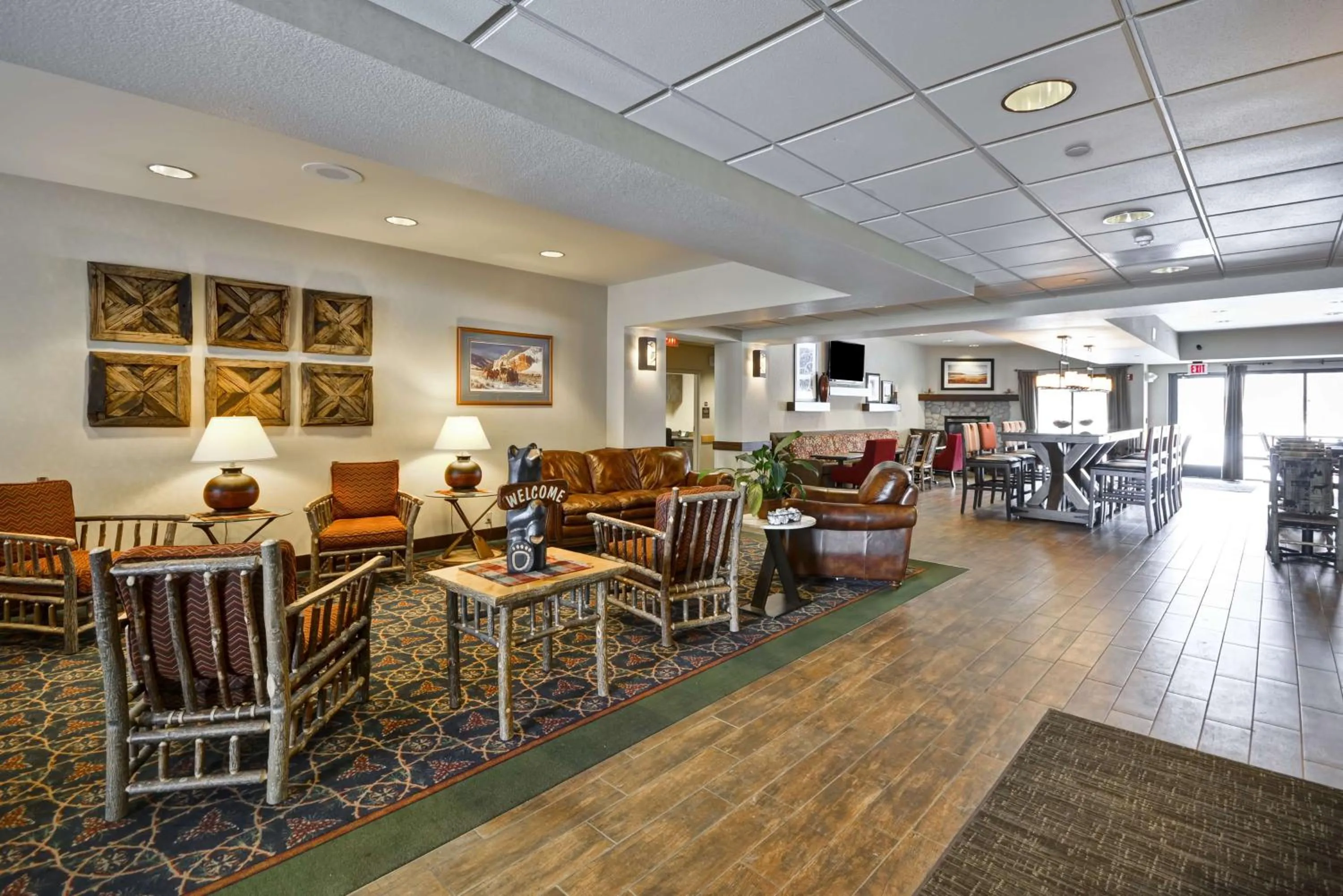 Lobby or reception in Hampton Inn Bozeman