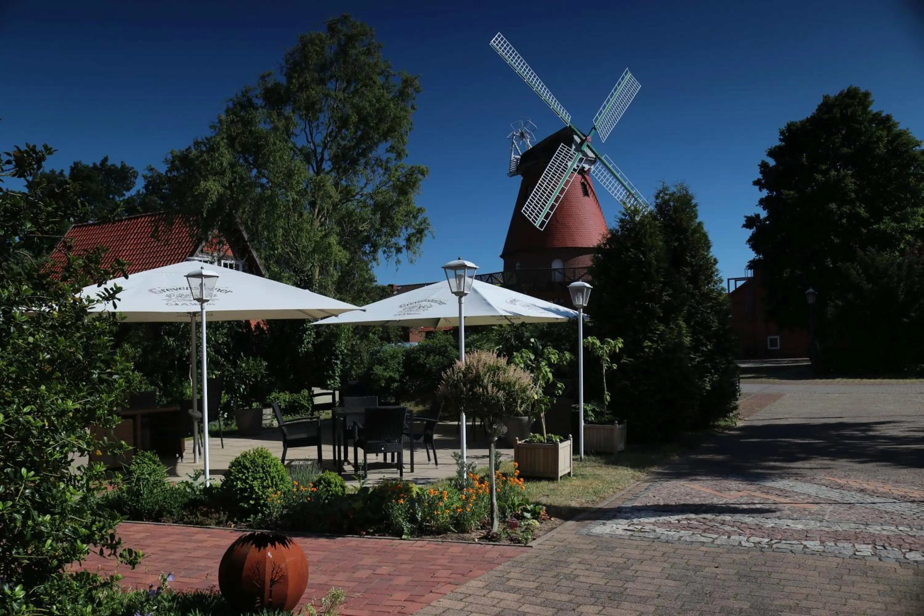 Garden in Mühlengasthof Landesbergen