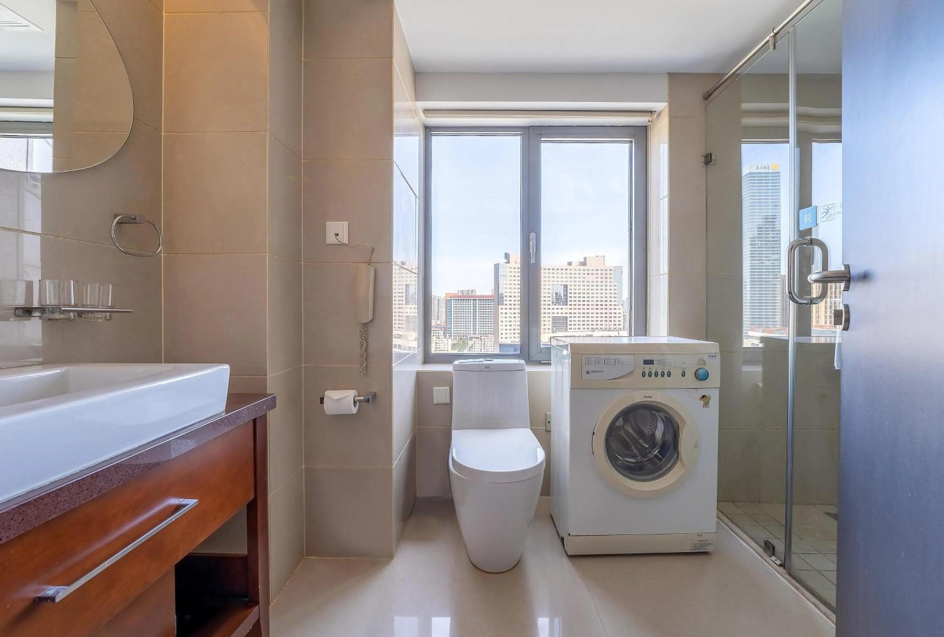 Bathroom in Qingdao Housing International Hotel