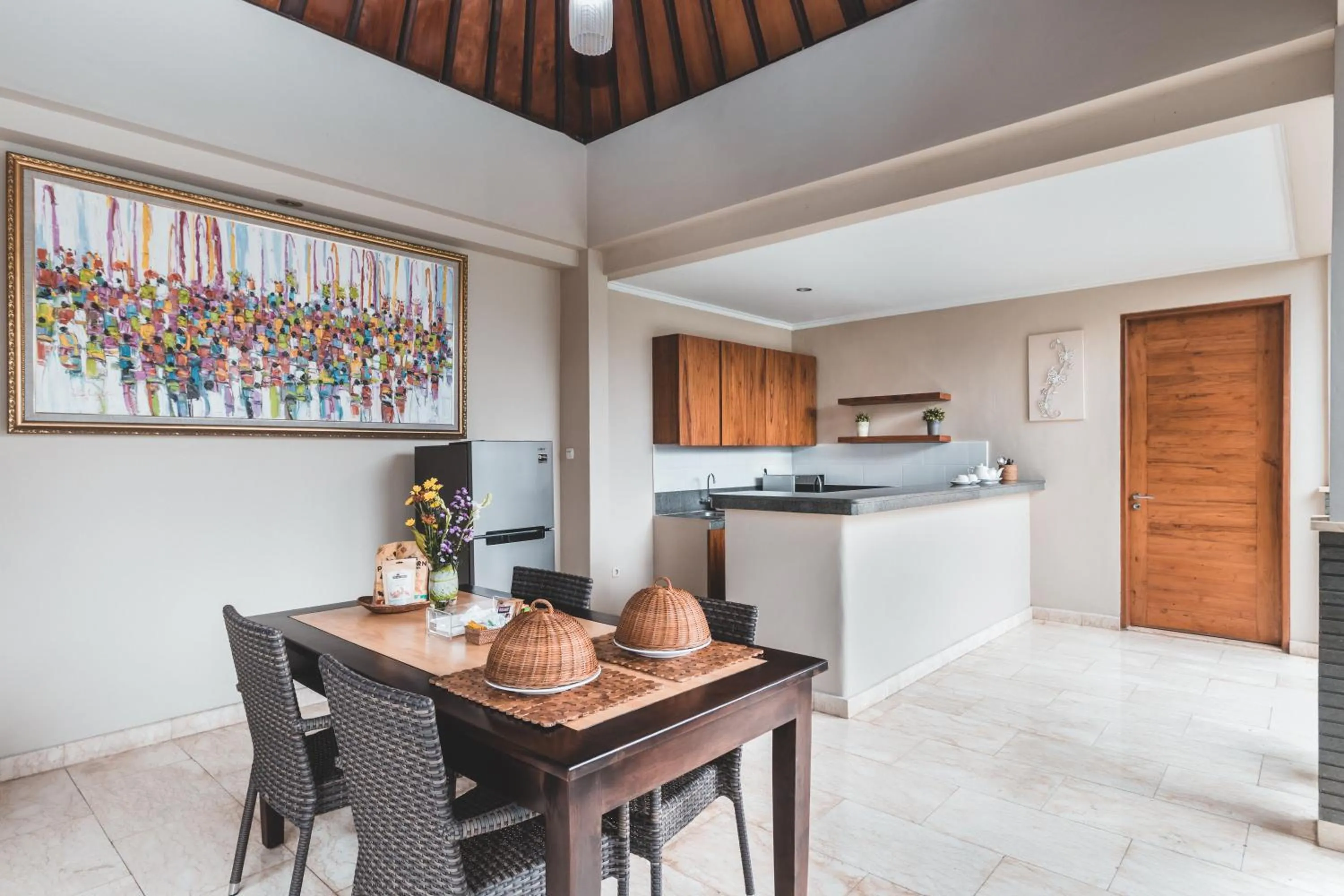 Kitchen or kitchenette in Dura Villas Bali at Kerobokan