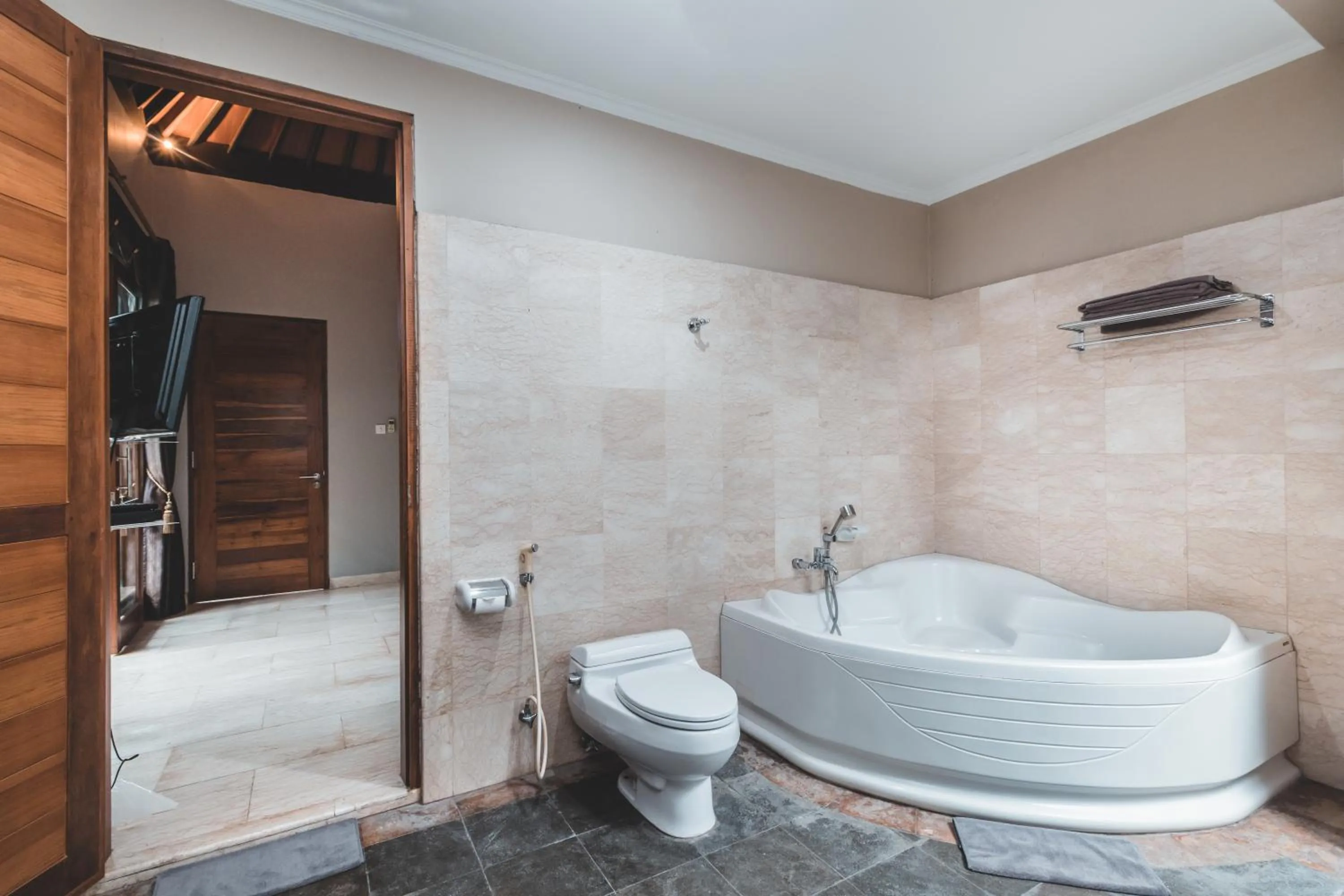 Shower in Dura Villas Bali at Kerobokan