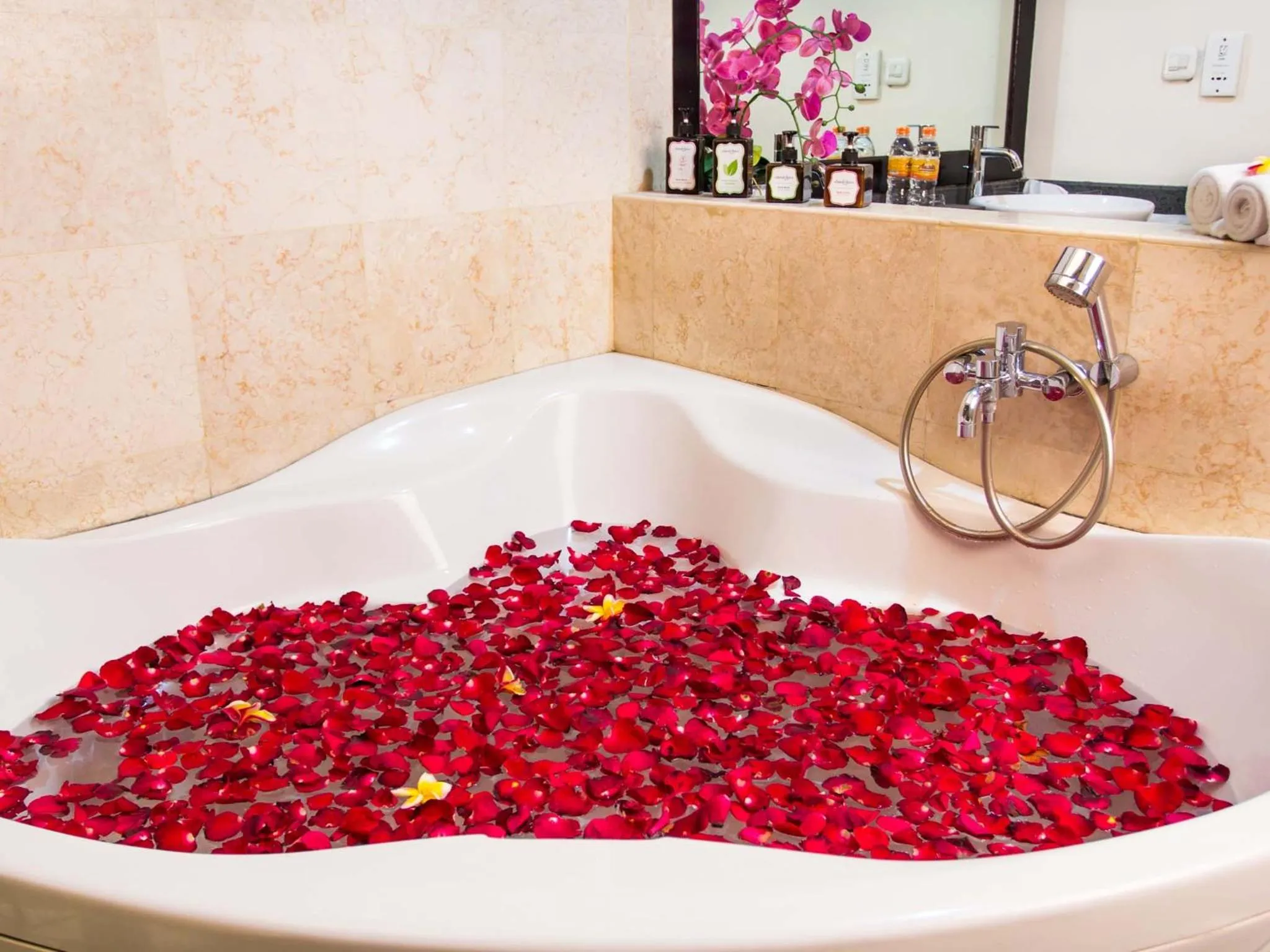 Bathroom in Dura Villas Bali at Kerobokan