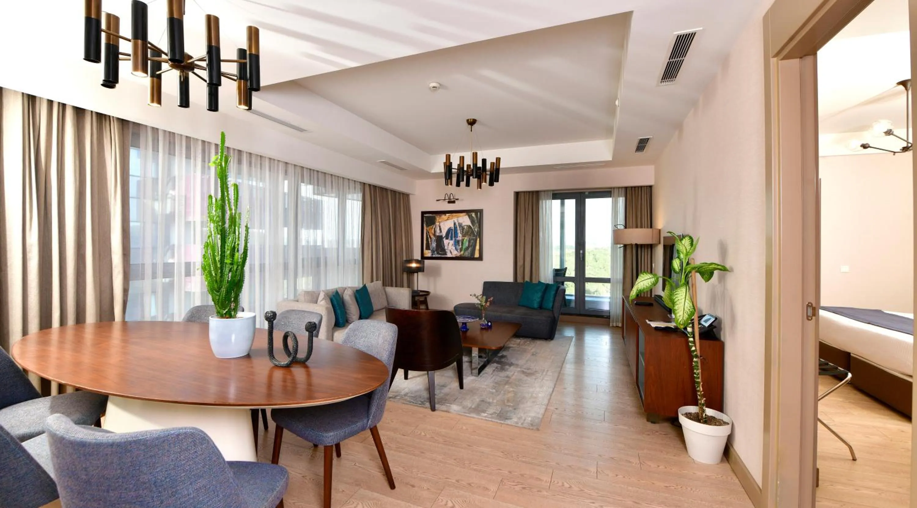 Living room in Somerset Maslak Istanbul