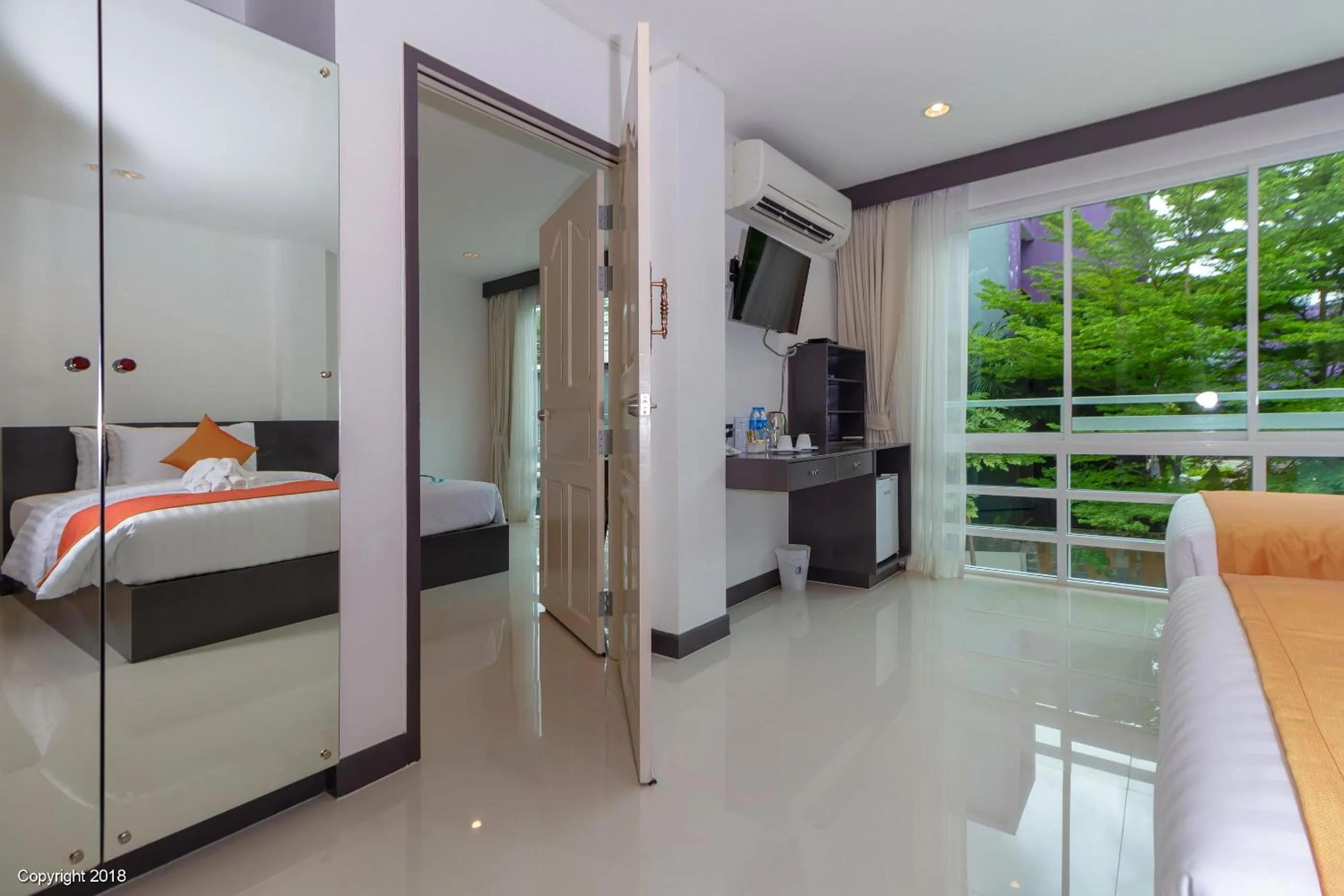 View (from property/room), Bed in Modern Living Residence