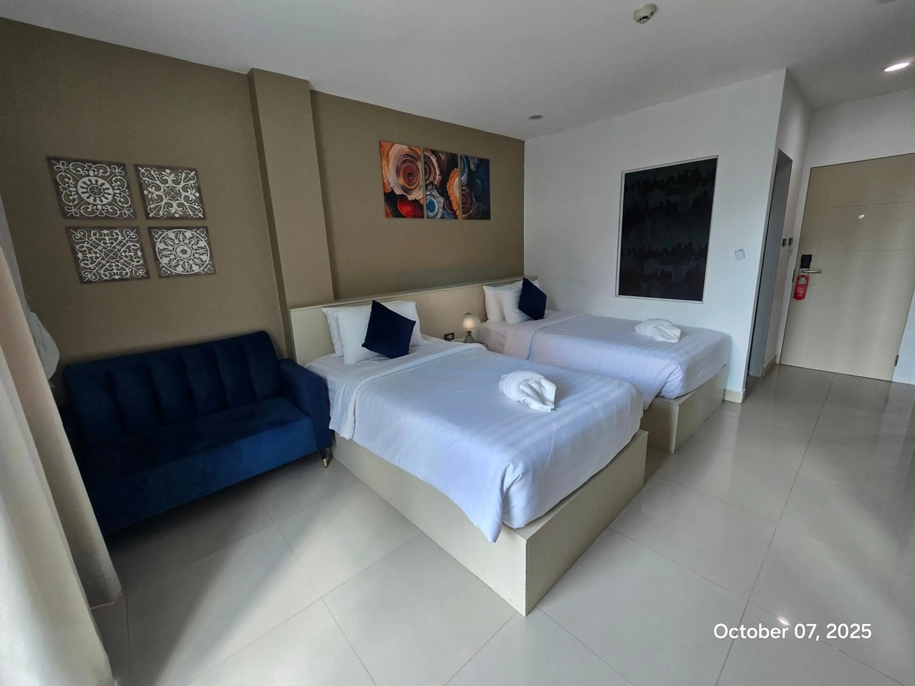 Decorative detail, Bed in Modern Living Residence