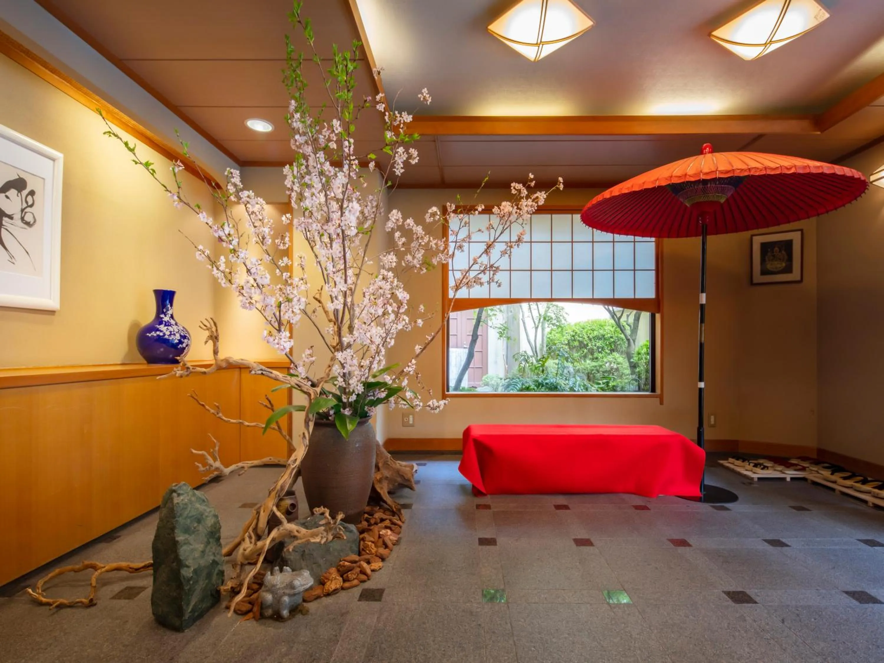 Lobby or reception in Gion Ryokan Karaku