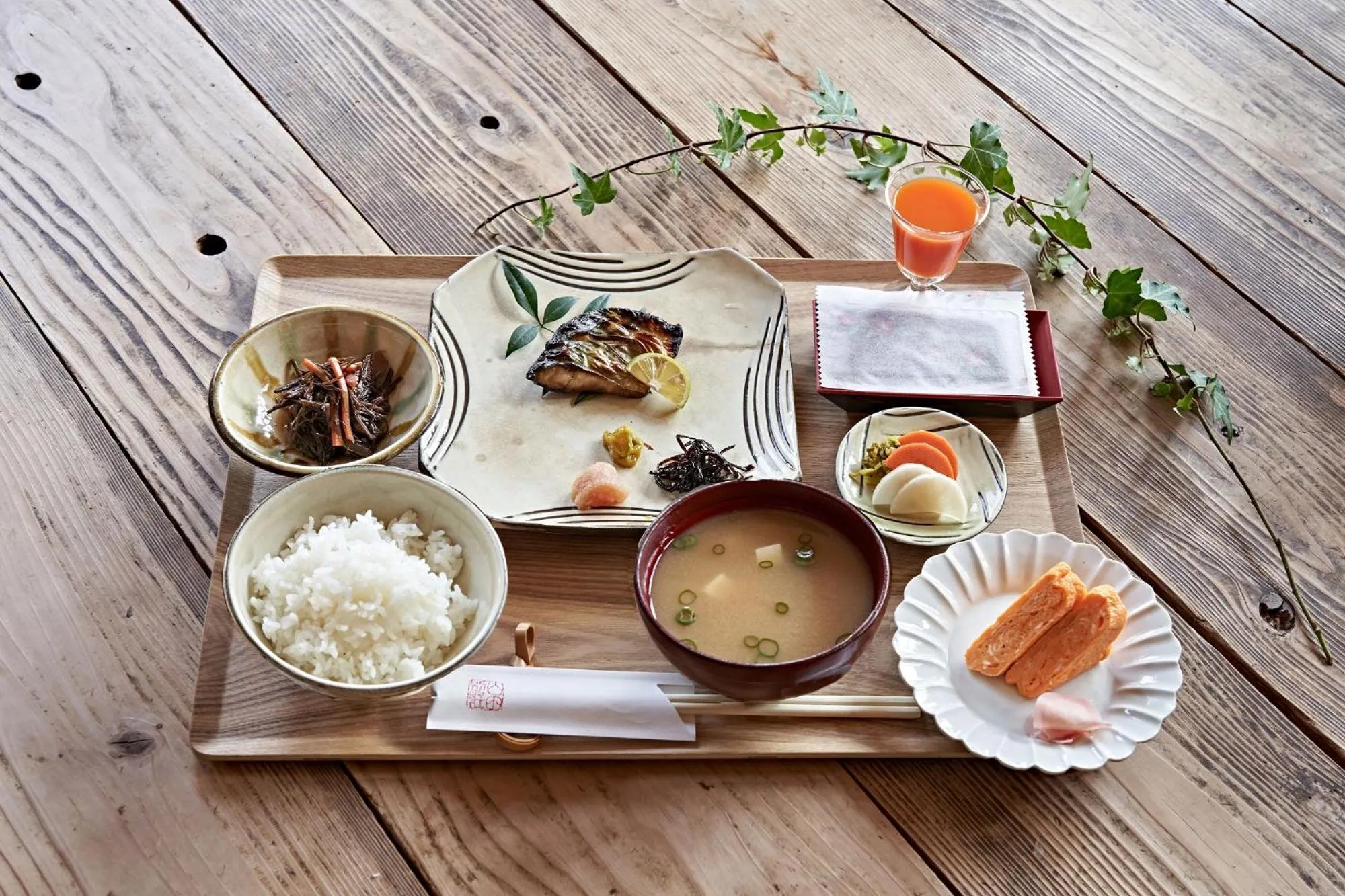 Breakfast in Yamada Bessou くつろぎの温泉宿 山田別荘