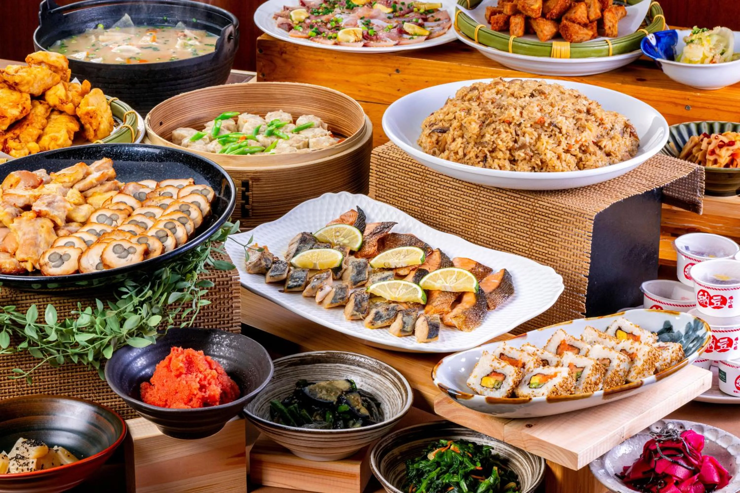 Buffet breakfast in HOTEL MYSTAYS Oita