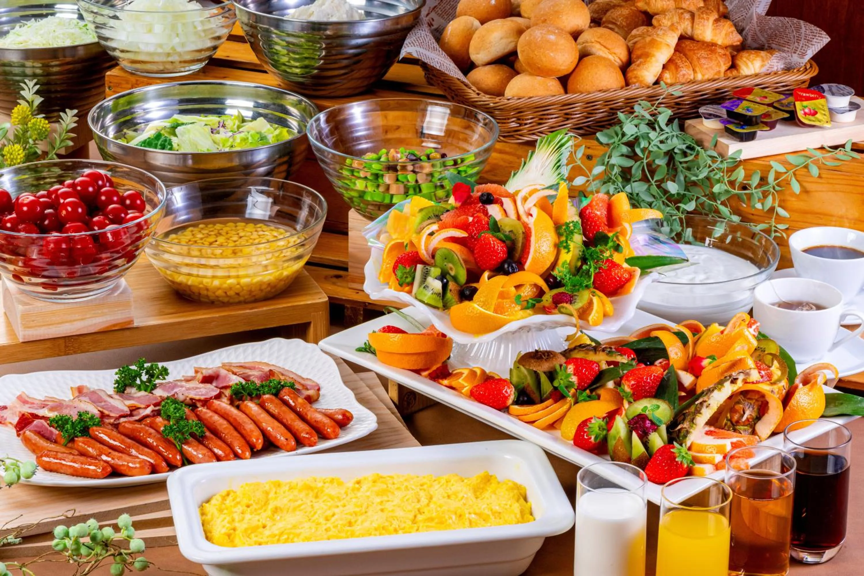 Buffet breakfast in HOTEL MYSTAYS Oita