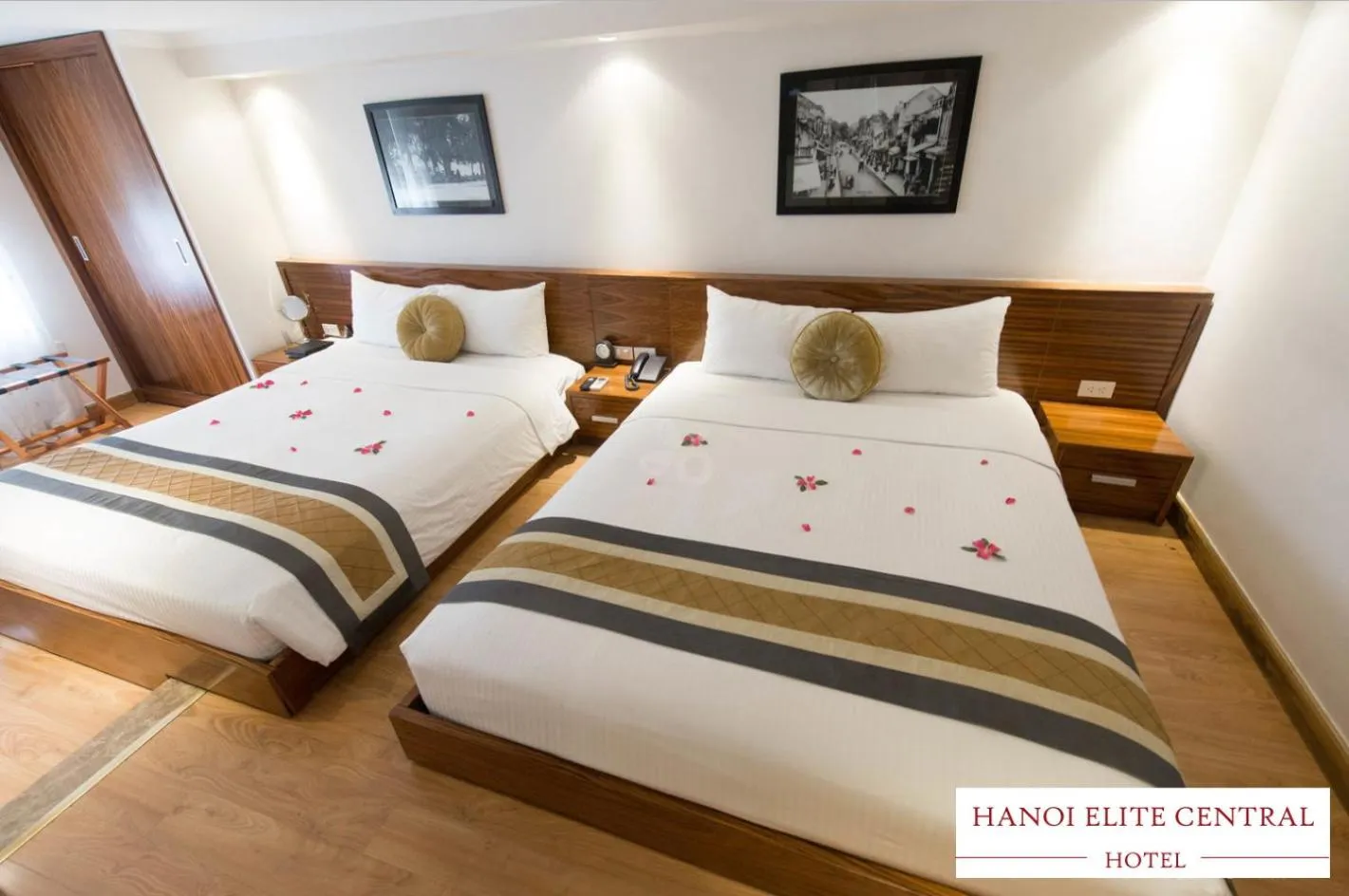 Bed in Elite Central Hotel Hanoi
