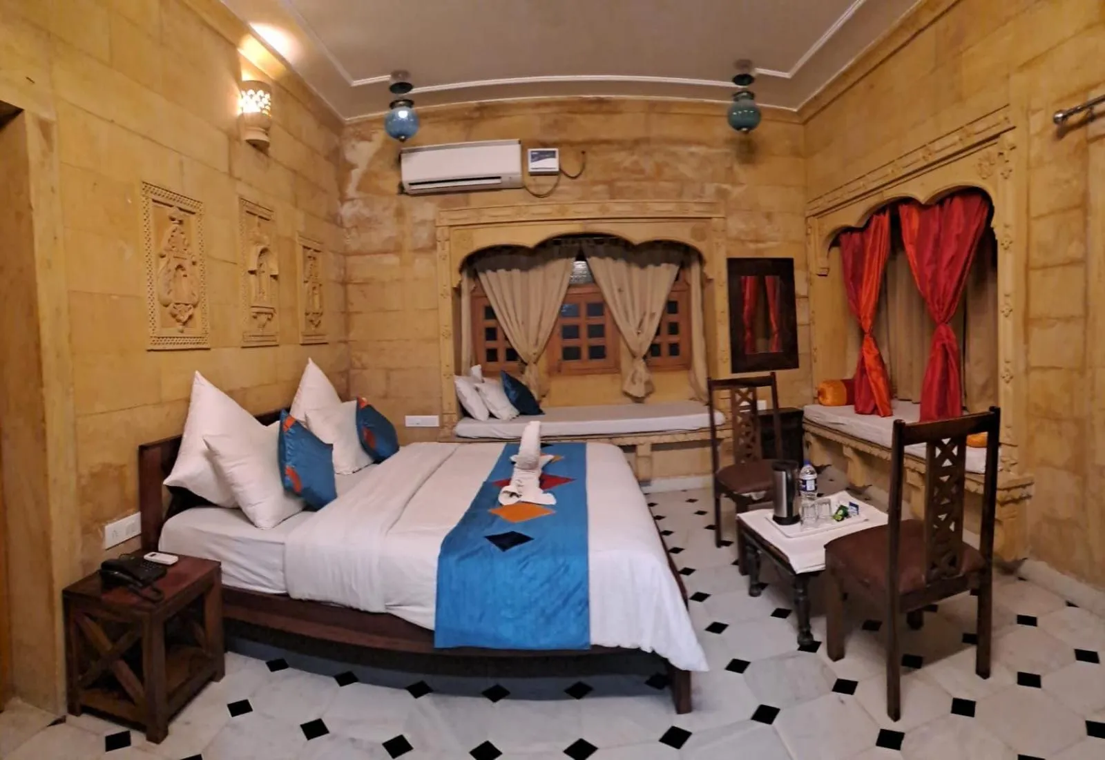 Bed in Wonbin Safari Jaisalmer