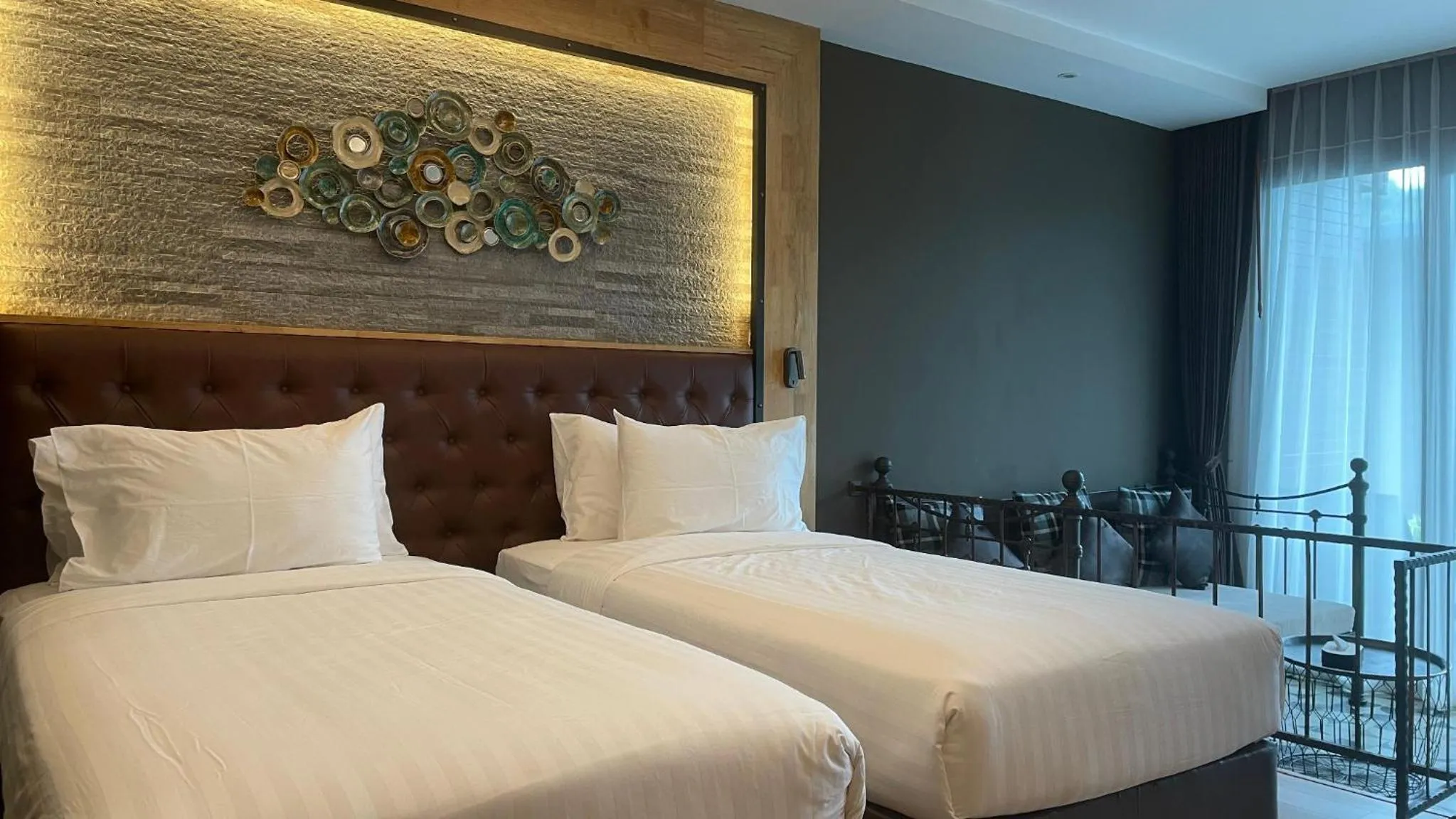 Bed in La Isla Pranburi Beach Resort