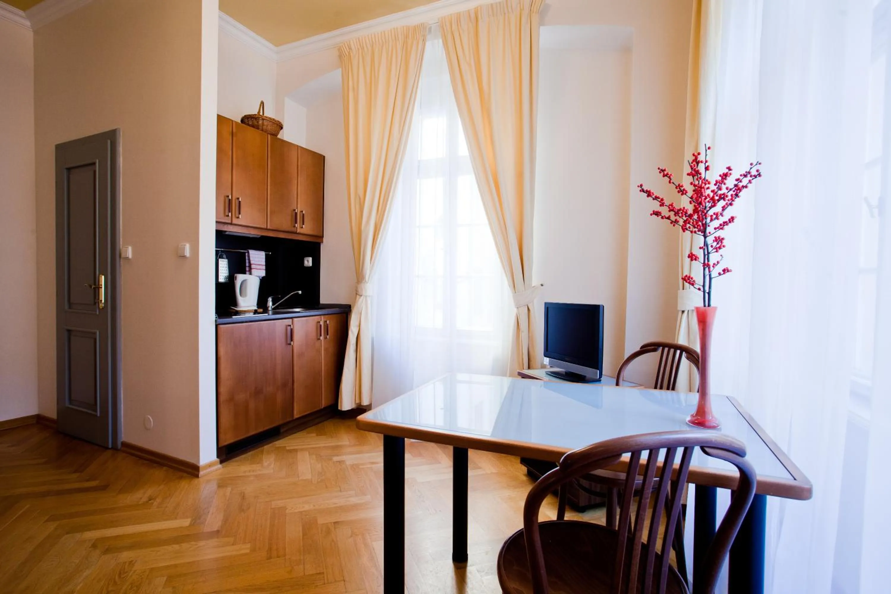 Kitchen or kitchenette in Residence Thunovska