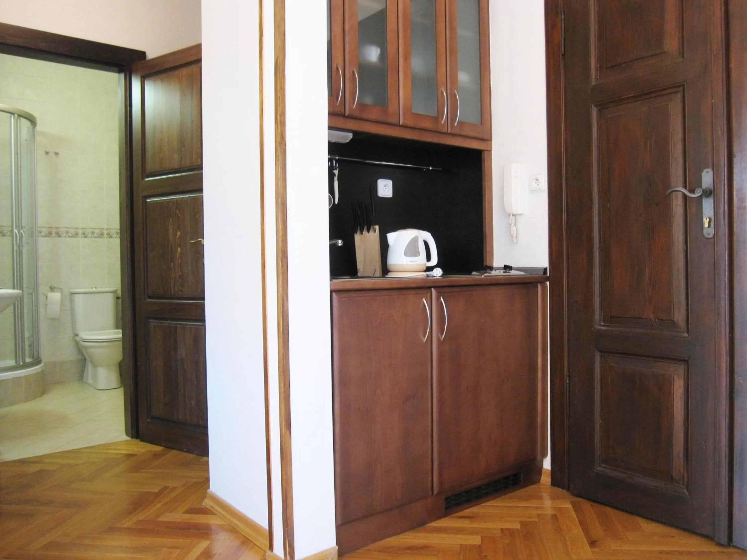 Kitchen or kitchenette in Residence Thunovska