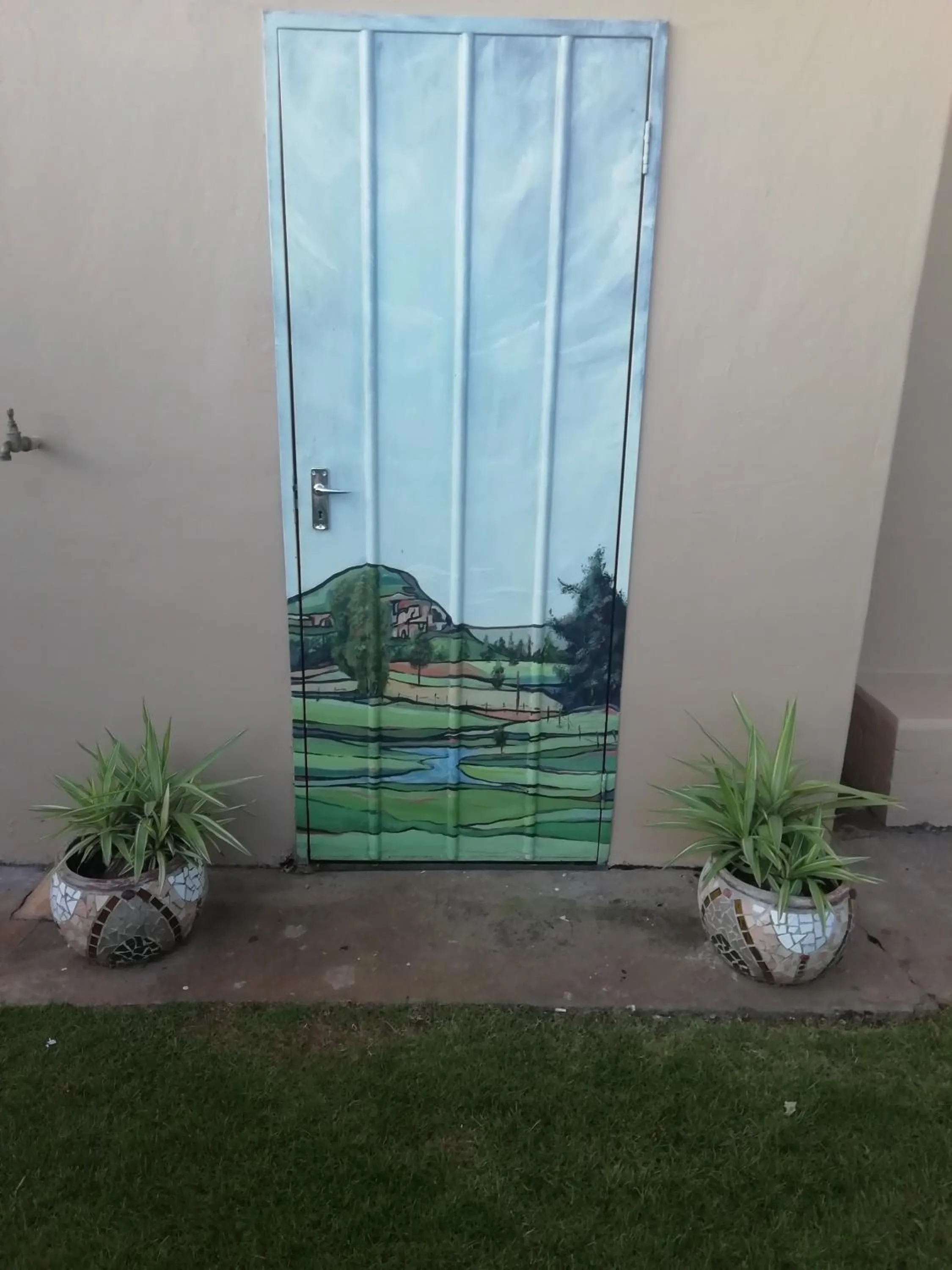 Garden view in Wegkomkans B&B