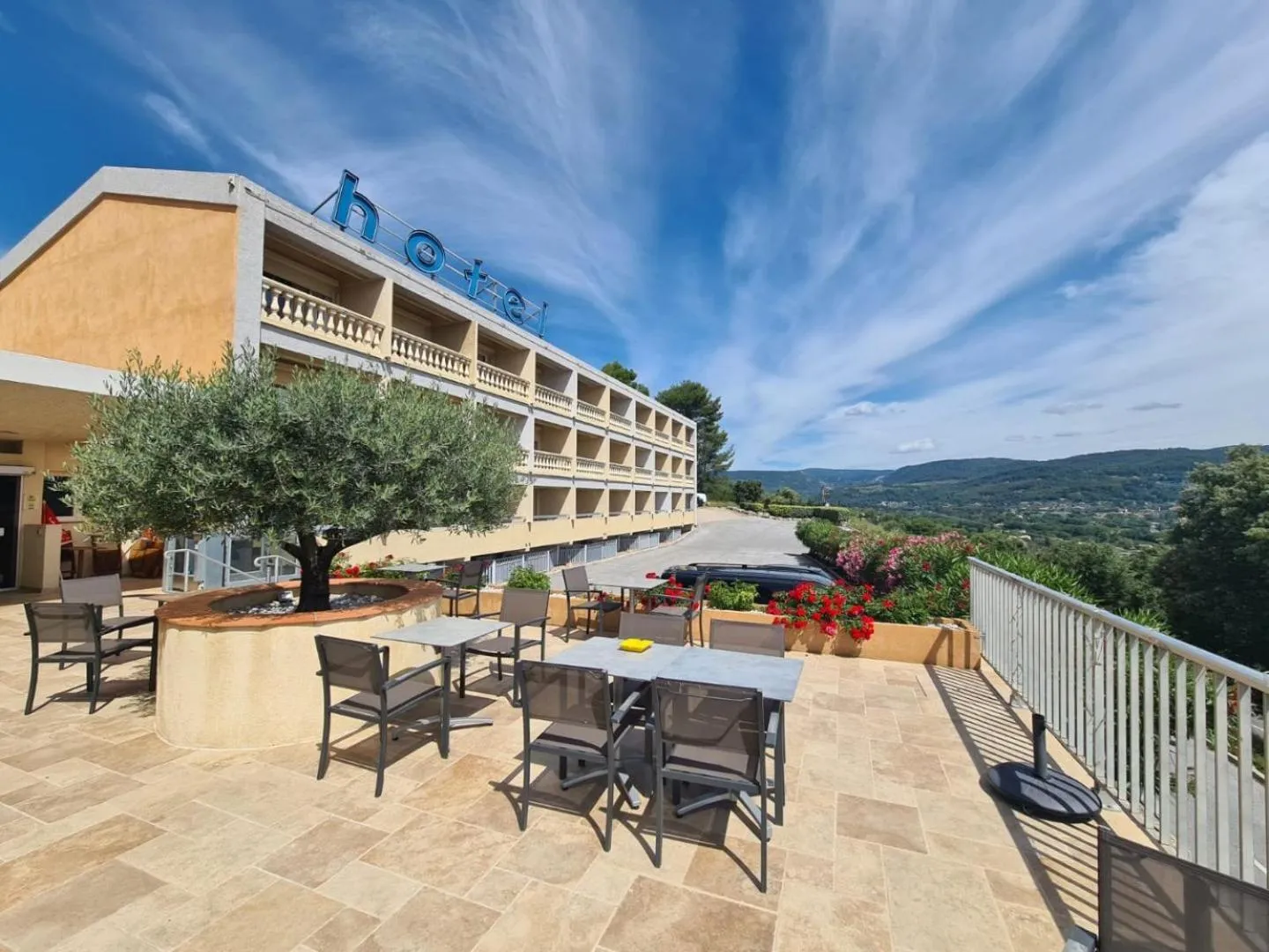 Property building in Logis Hotel Le Col De L'ange