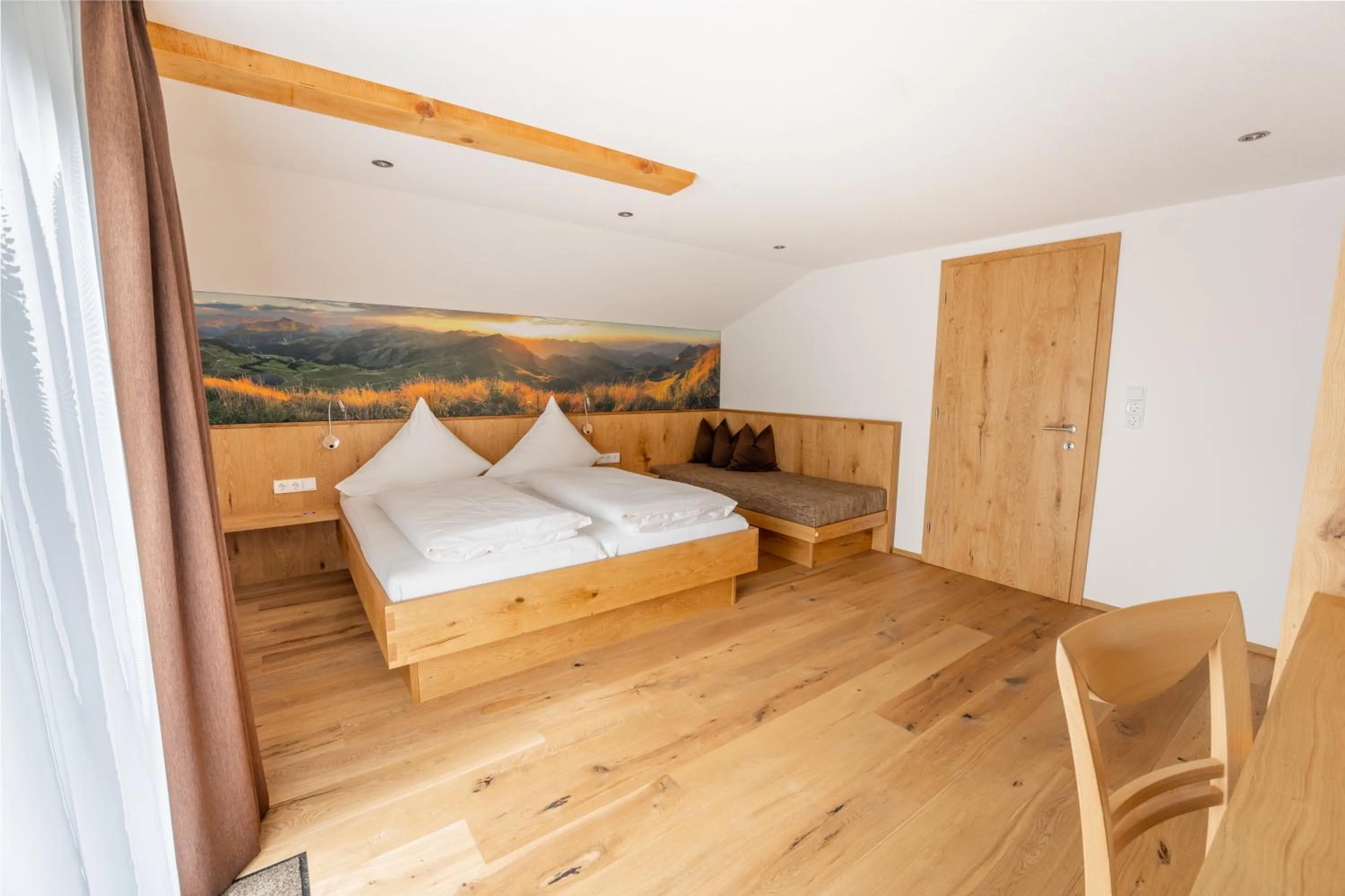 Bedroom, Bed in Hotel Garni Krumbach