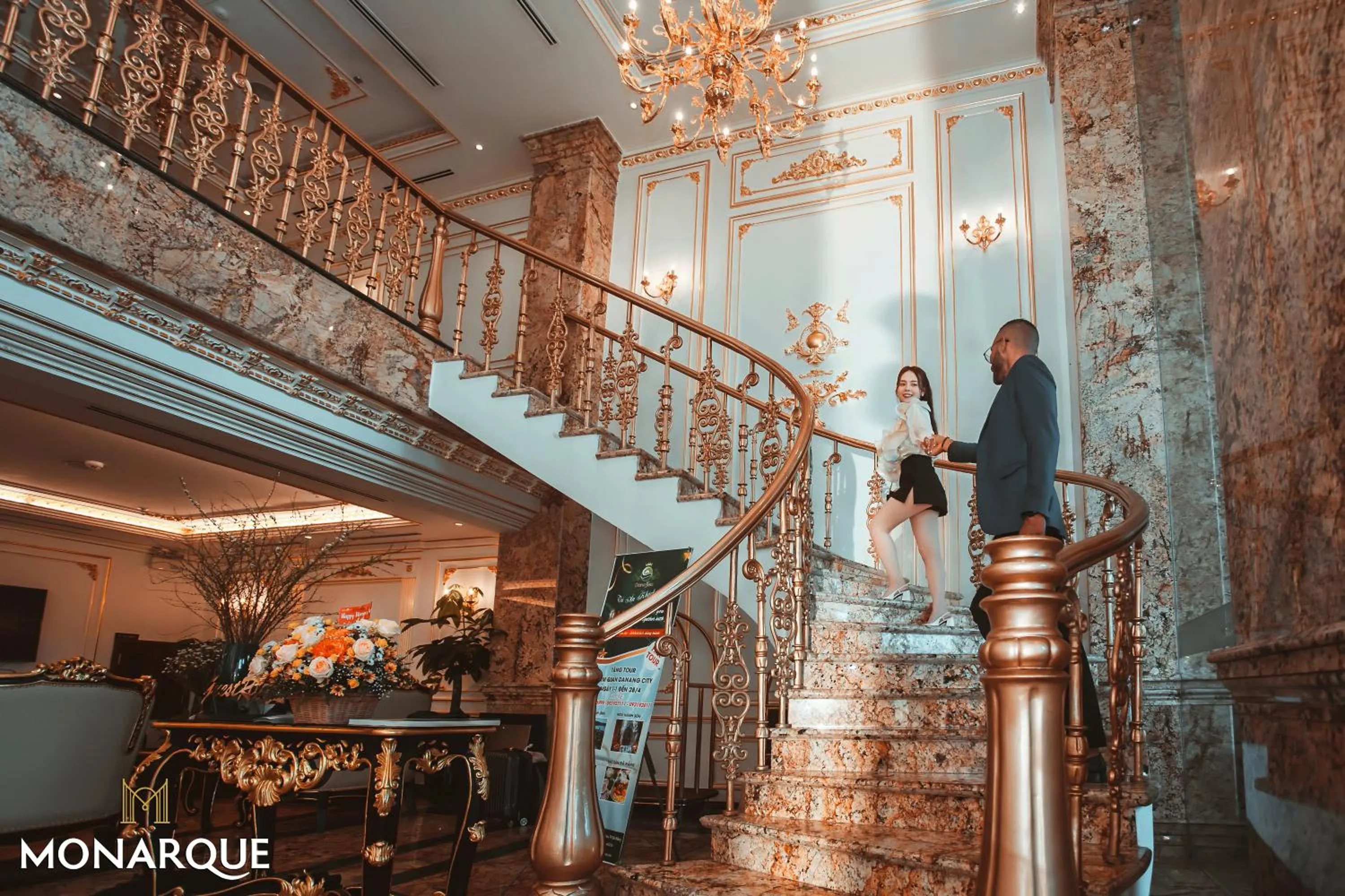 Lobby or reception in Monarque Hotel Danang