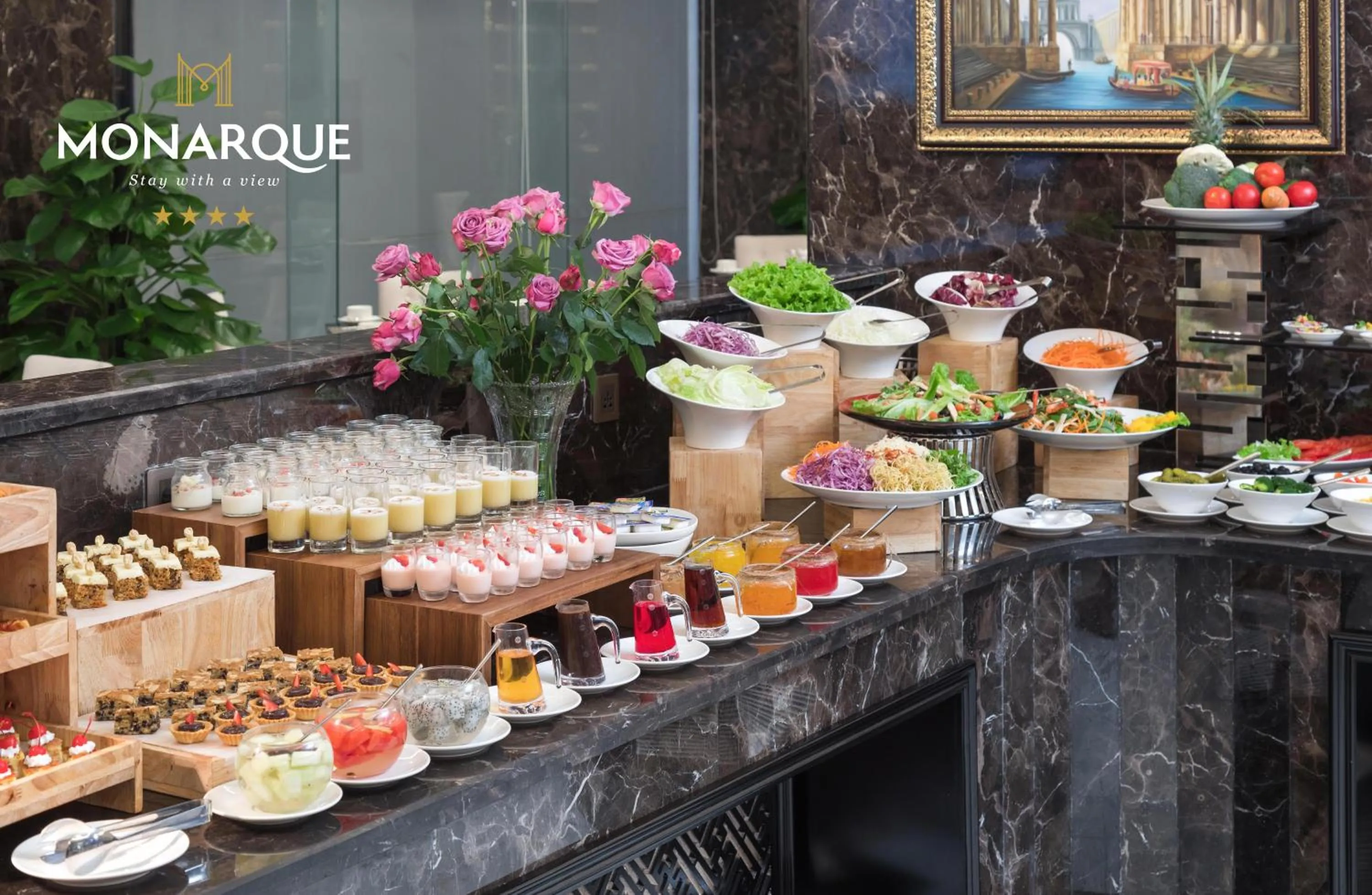 Breakfast in Monarque Hotel Danang