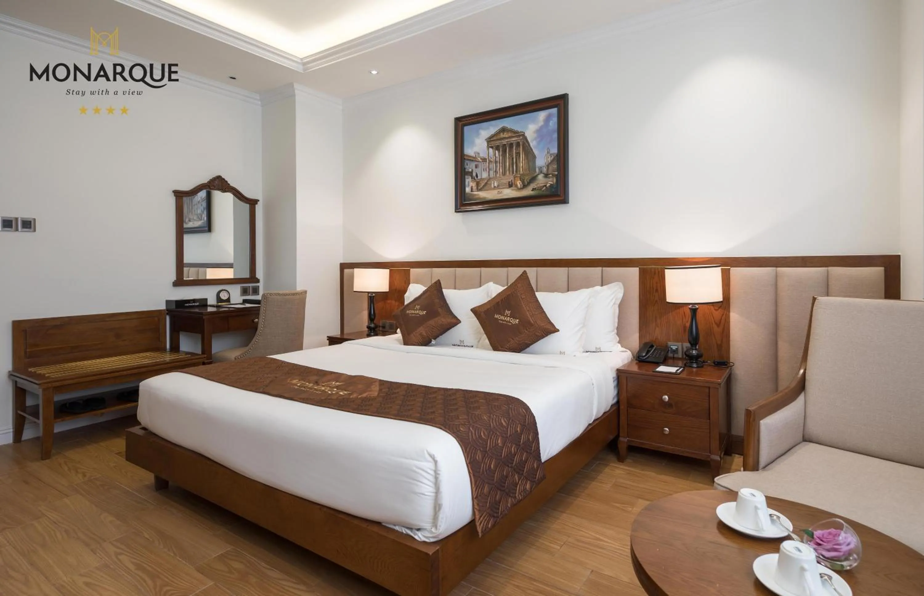 Photo of the whole room, Bed in Monarque Hotel Danang