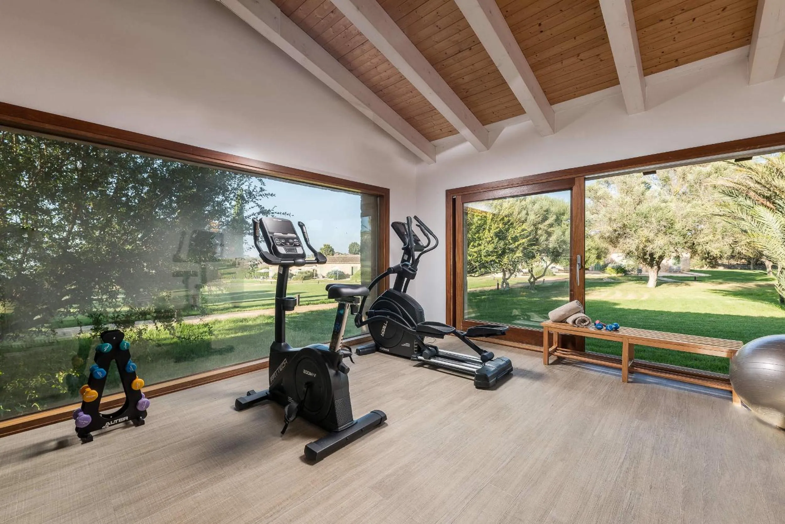Fitness centre/facilities in Hotel Sa Franquesa Nova