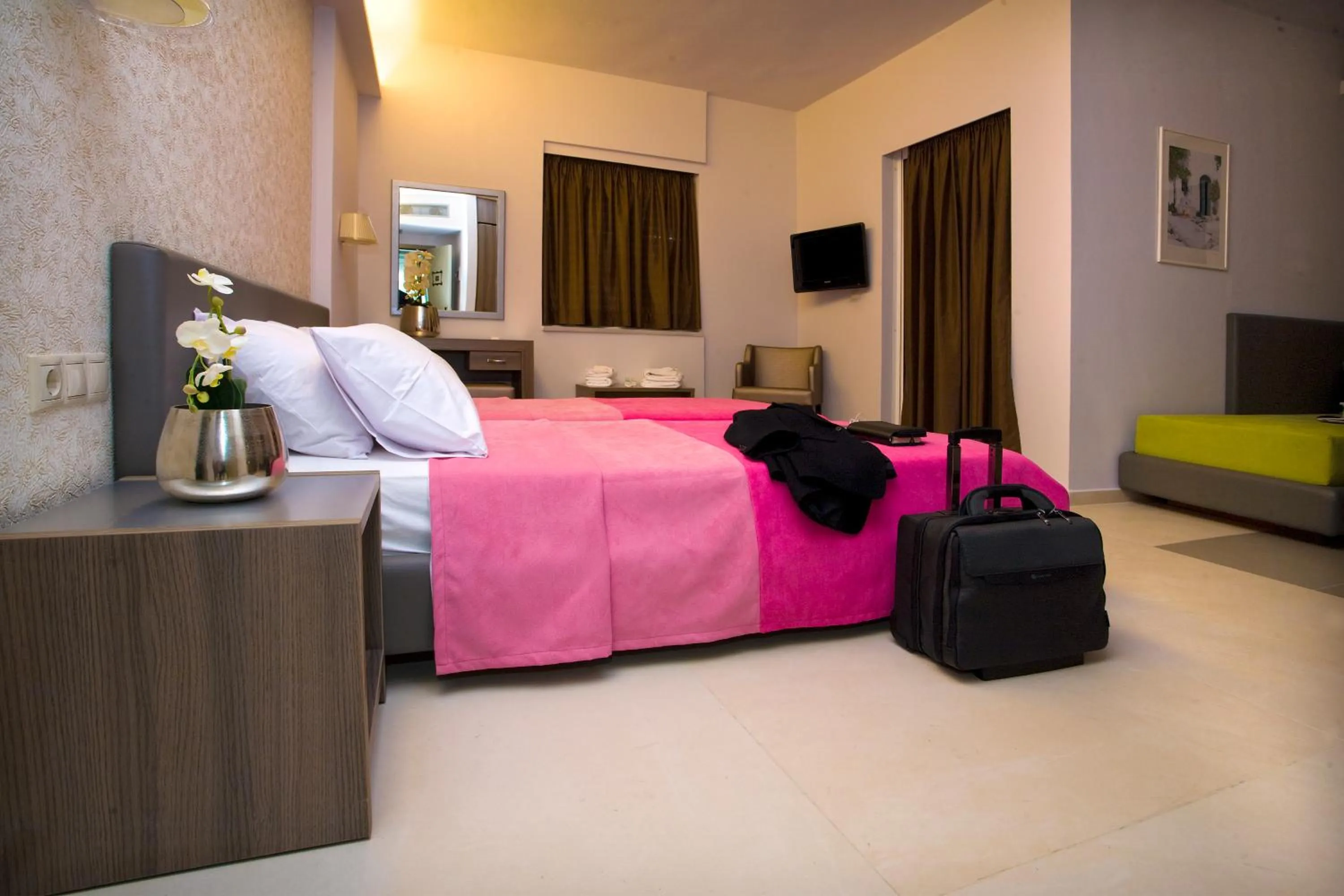 Decorative detail, Bed in Astron Hotel