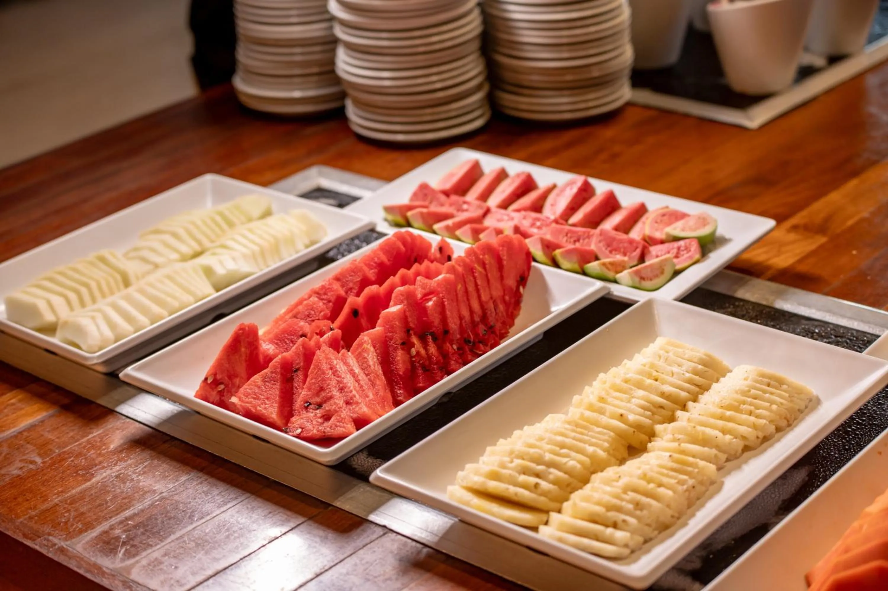 Breakfast in Jatiúca Suites Resort by Slaviero Hotéis