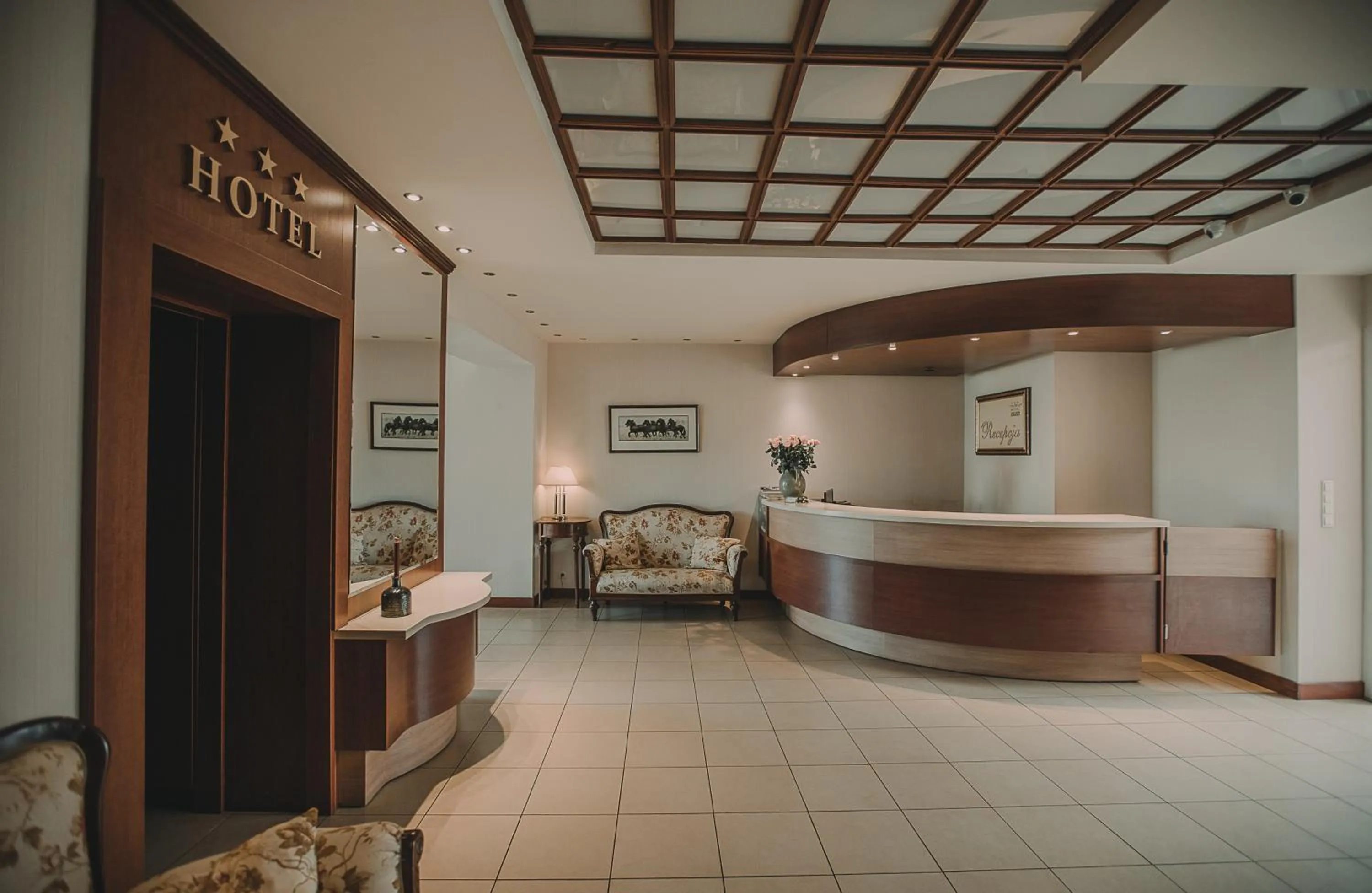 Lobby or reception in Hotel Restaurant Boss