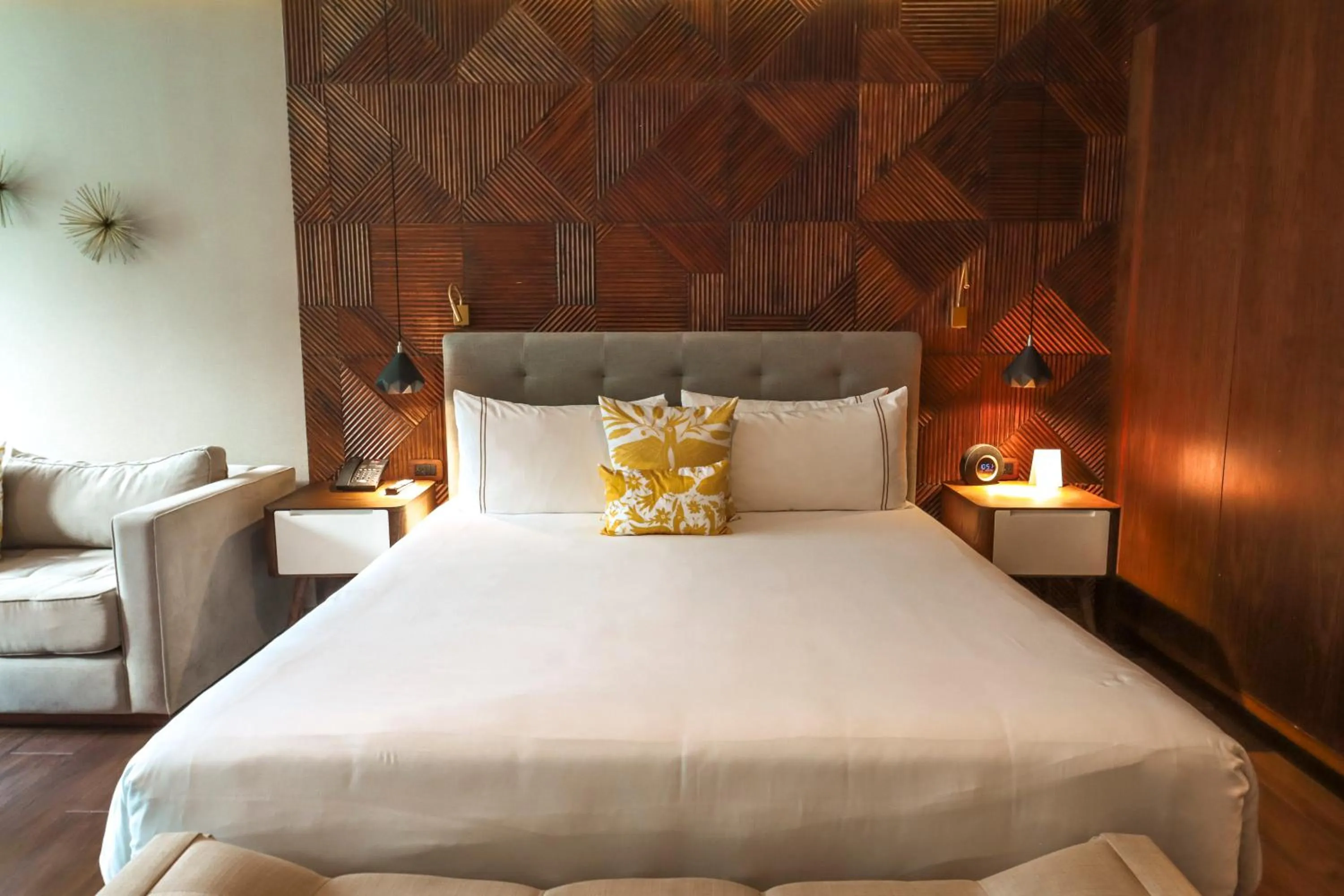 Bed in The Fives Downtown Hotel & Residences, Curio Collection by Hilton