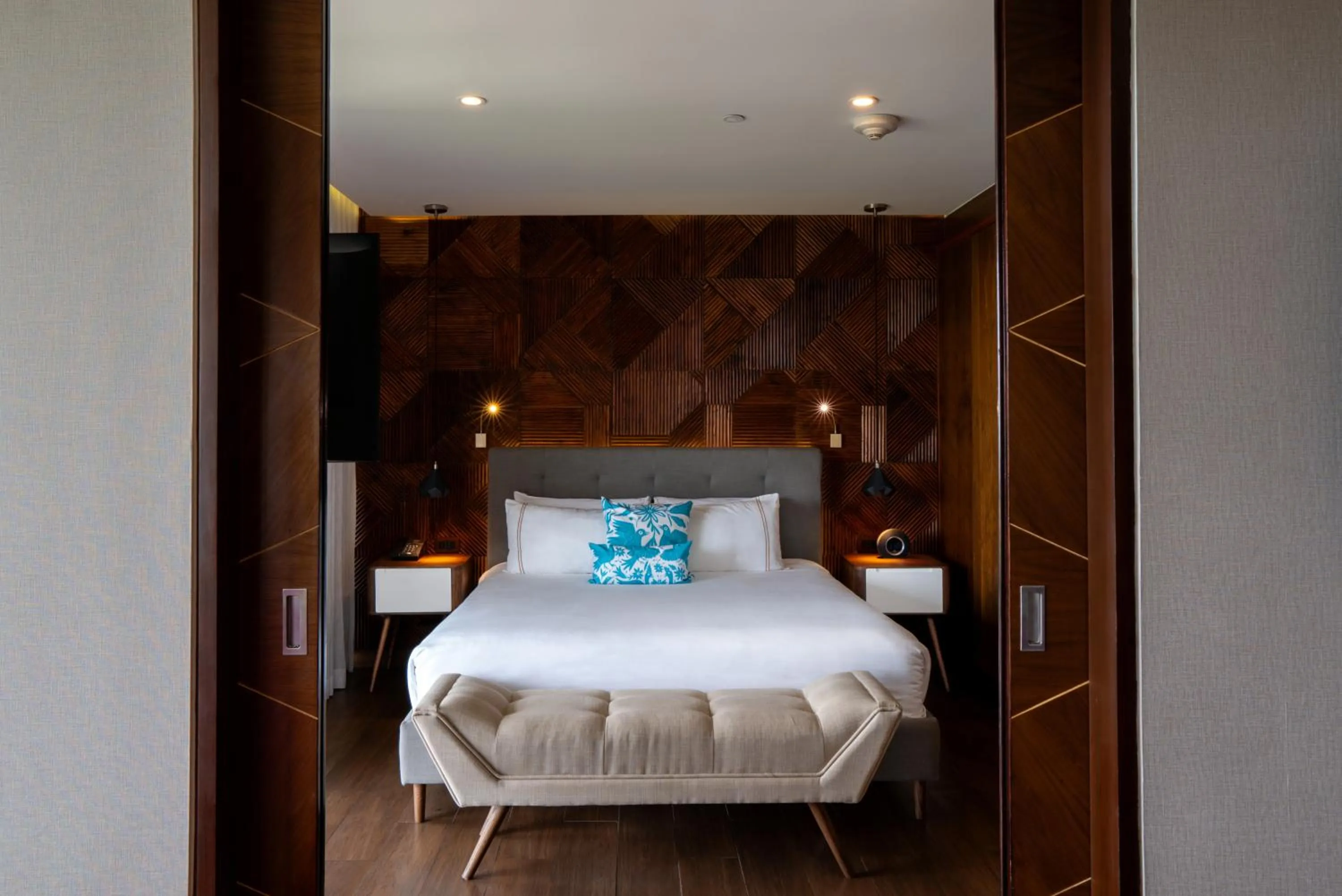 Bed in The Fives Downtown Hotel & Residences, Curio Collection by Hilton