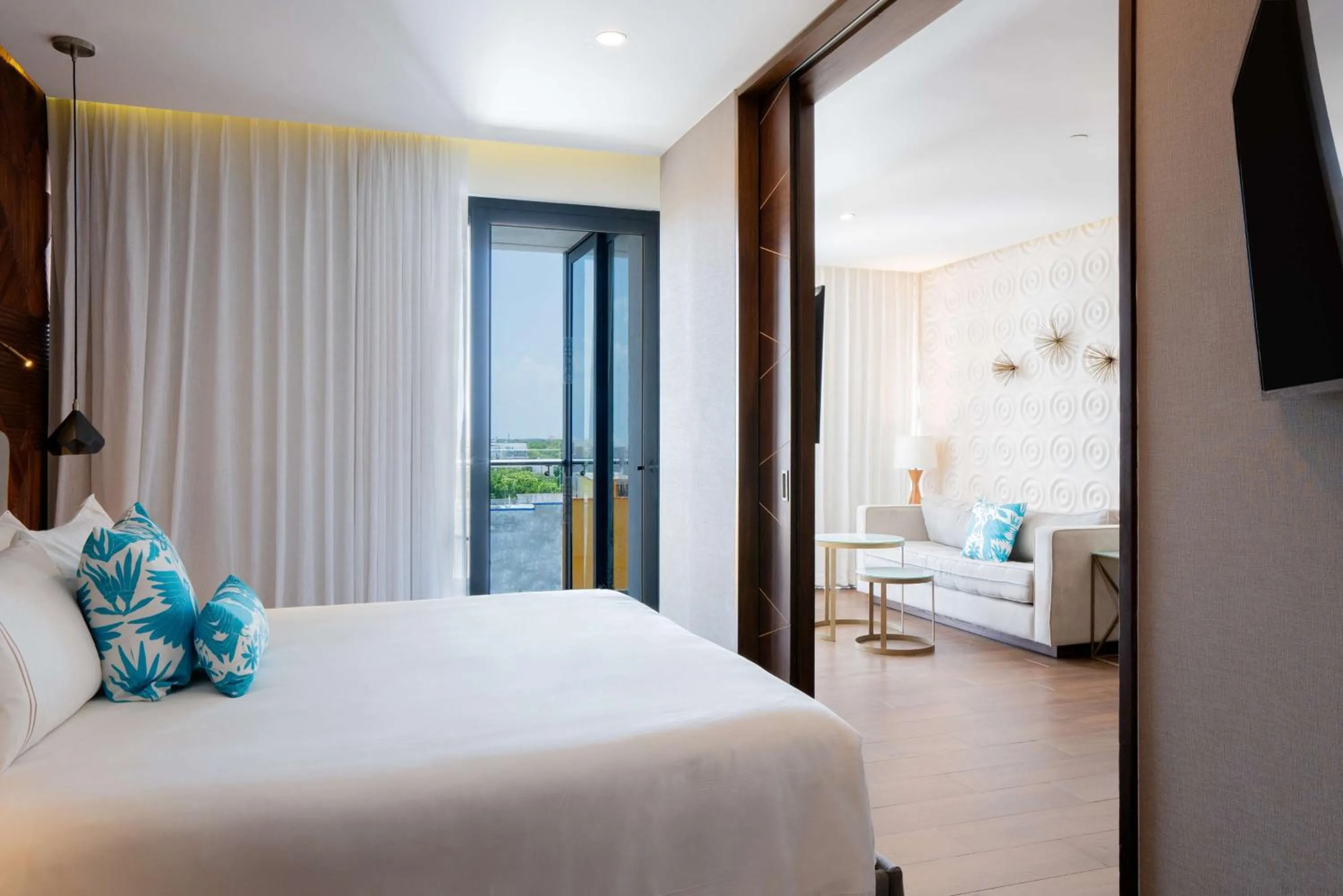 Bed in The Fives Downtown Hotel & Residences, Curio Collection by Hilton