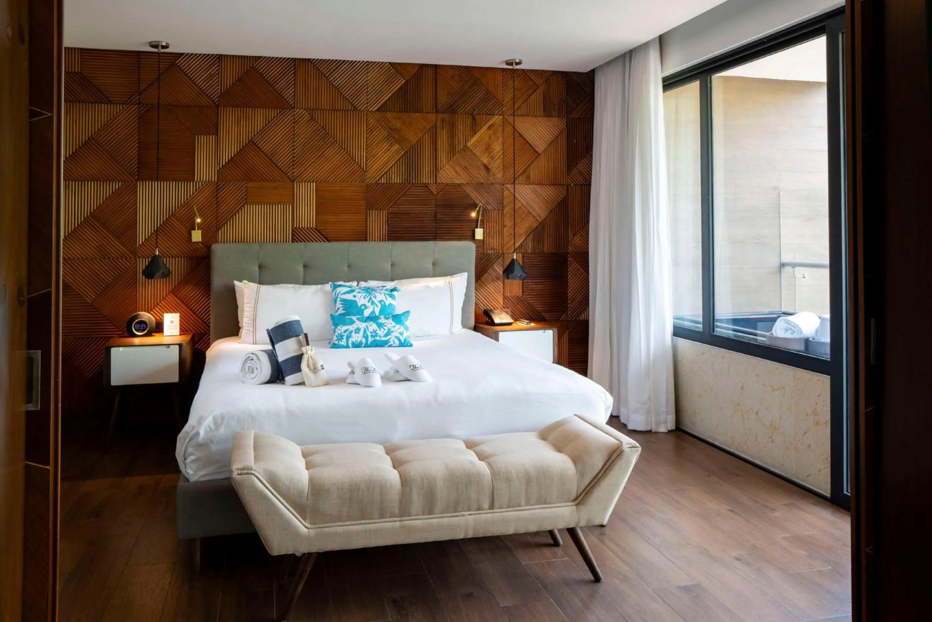 Bed in The Fives Downtown Hotel & Residences, Curio Collection by Hilton