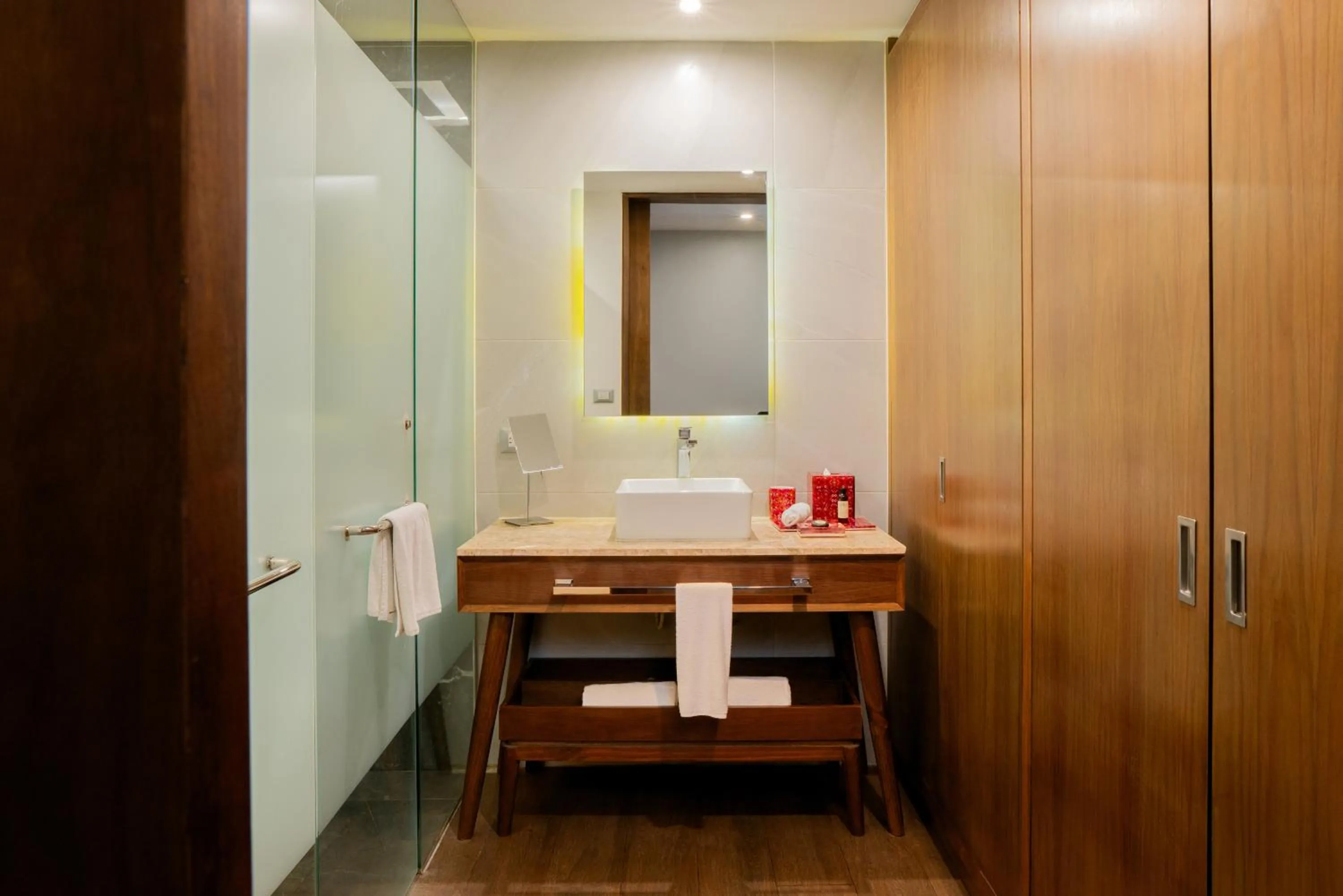 Bathroom in The Fives Downtown Hotel & Residences, Curio Collection by Hilton