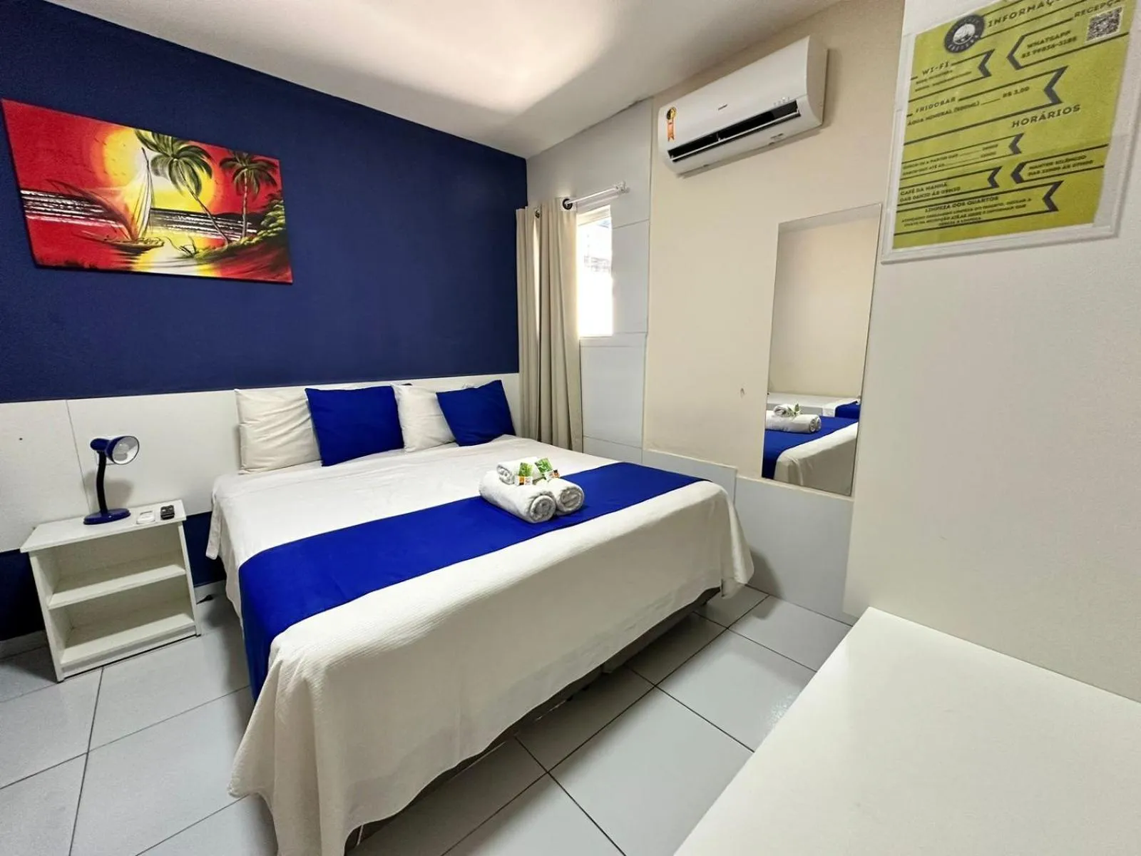 Bed in Pousada Costera