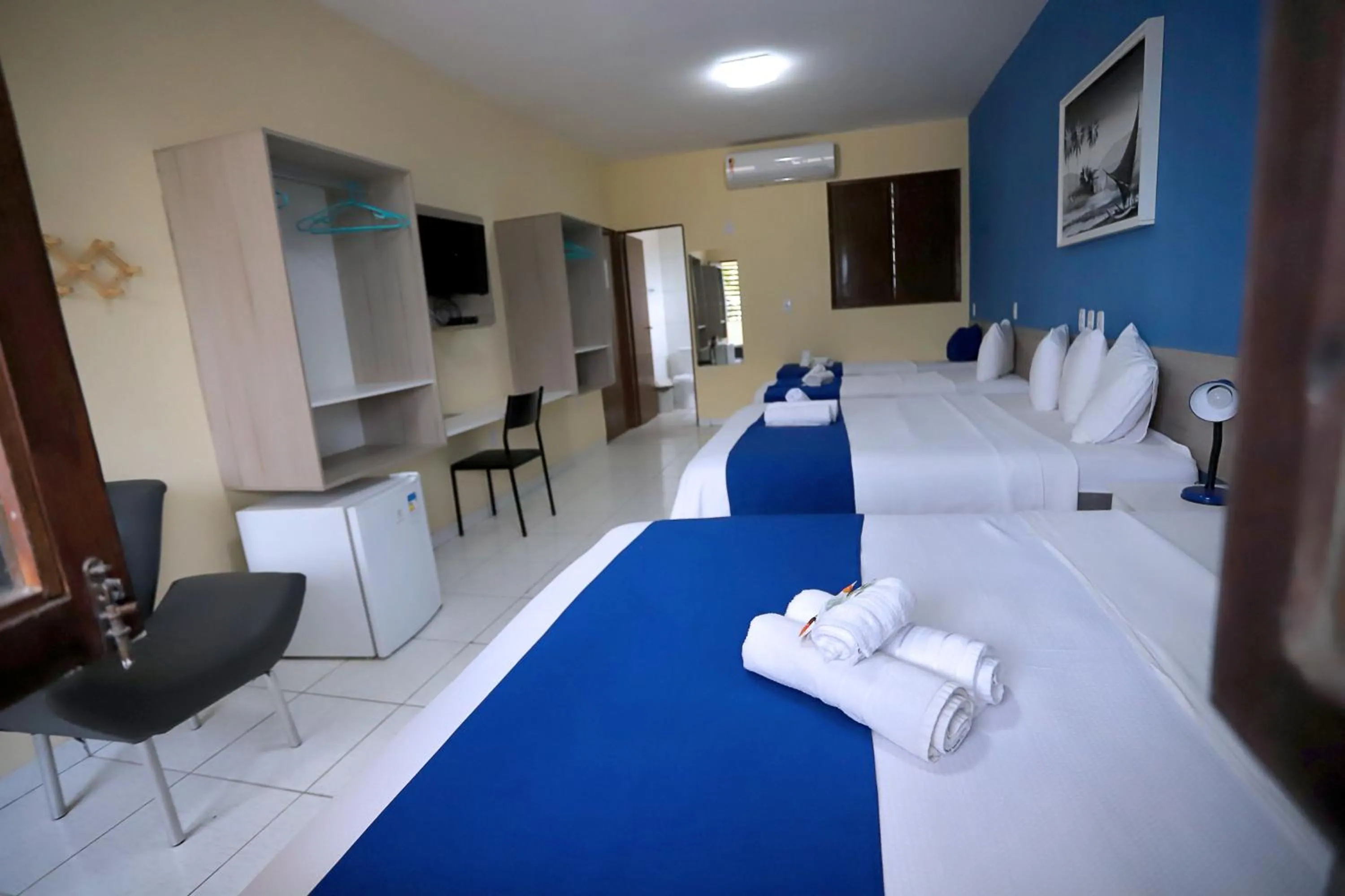 Bed in Pousada Costera