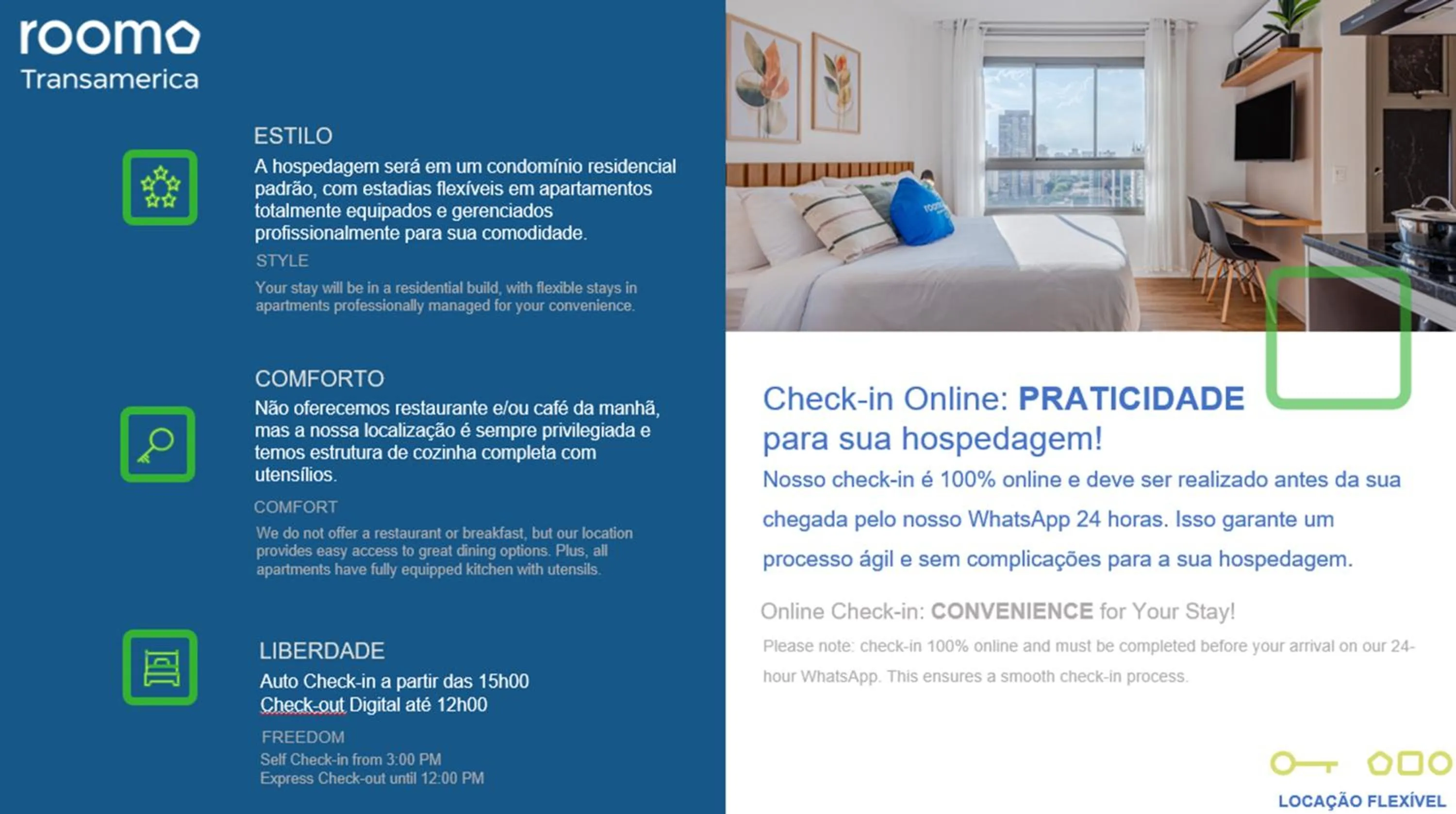 Property building in Roomo Transamerica Santos Gonzaga