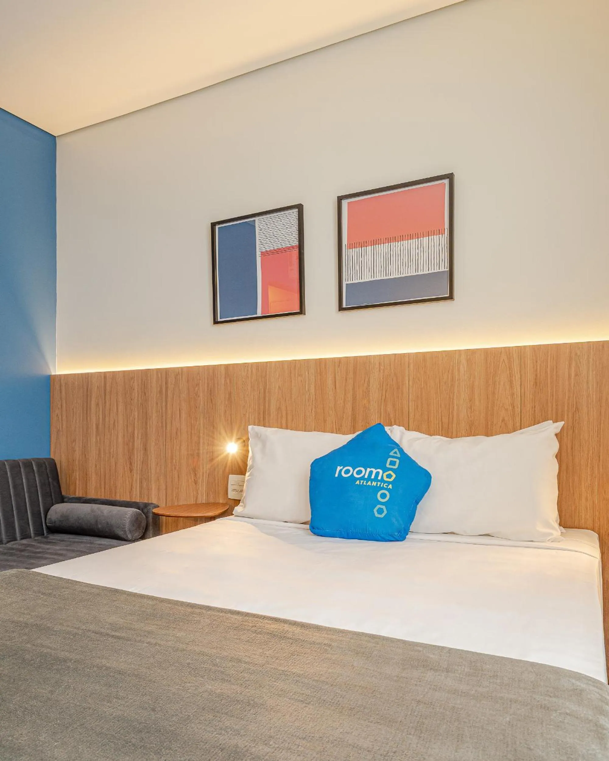 Bed in Roomo Transamerica Santos Gonzaga