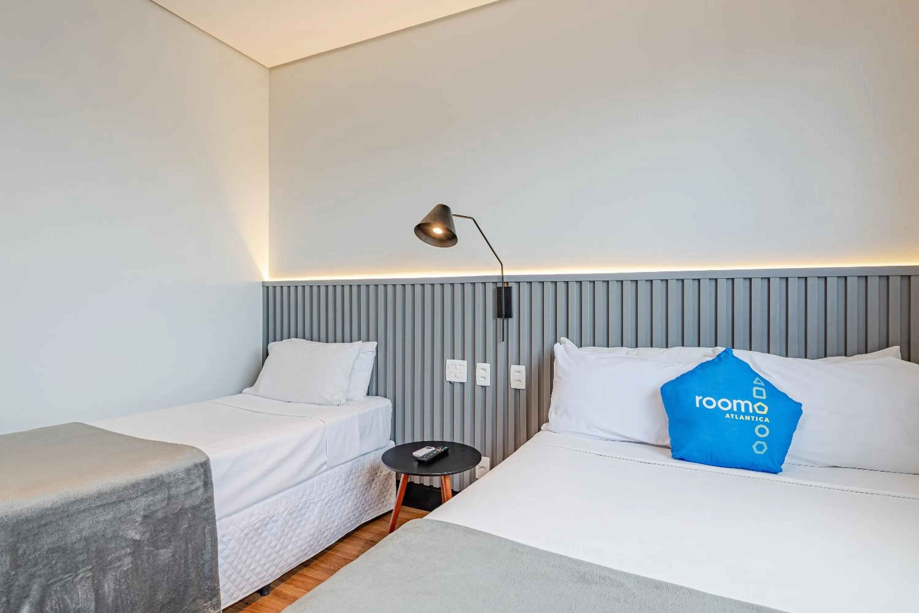 Bed in Roomo Transamerica Santos Gonzaga