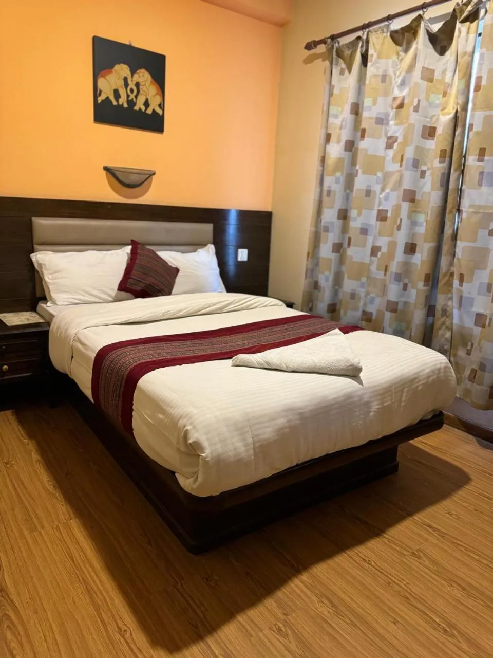 Bed in Hotel Namtso