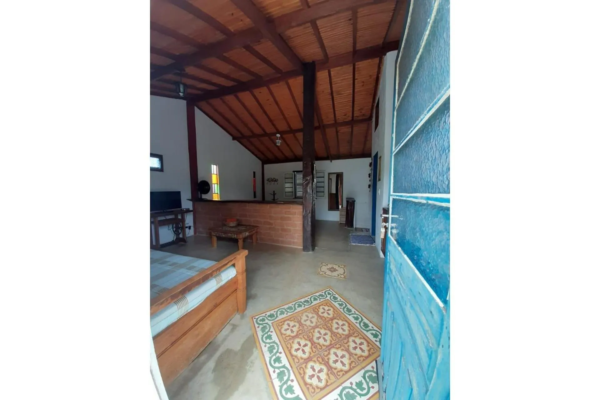 Kitchen or kitchenette in Pousada Chalé Terra Viva