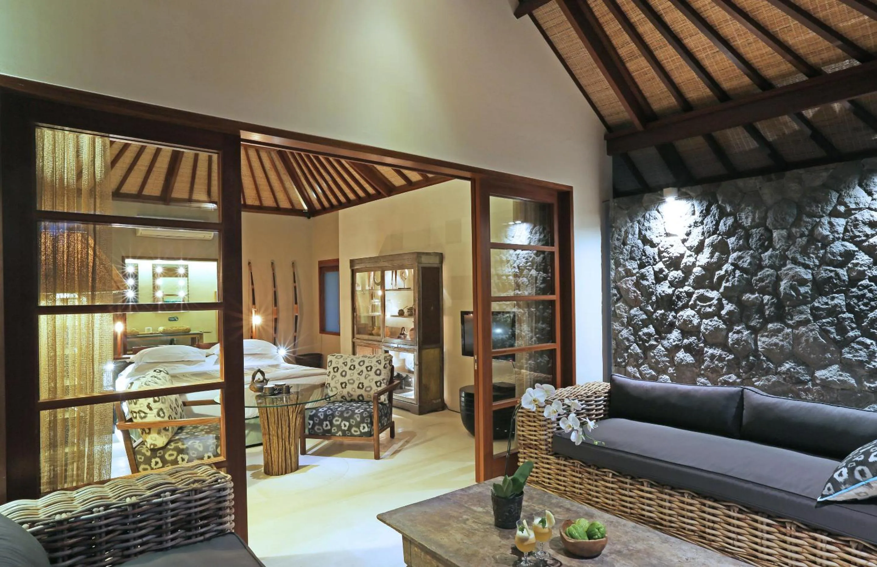 Patio, Bed in The Purist Villas & Spa Ubud