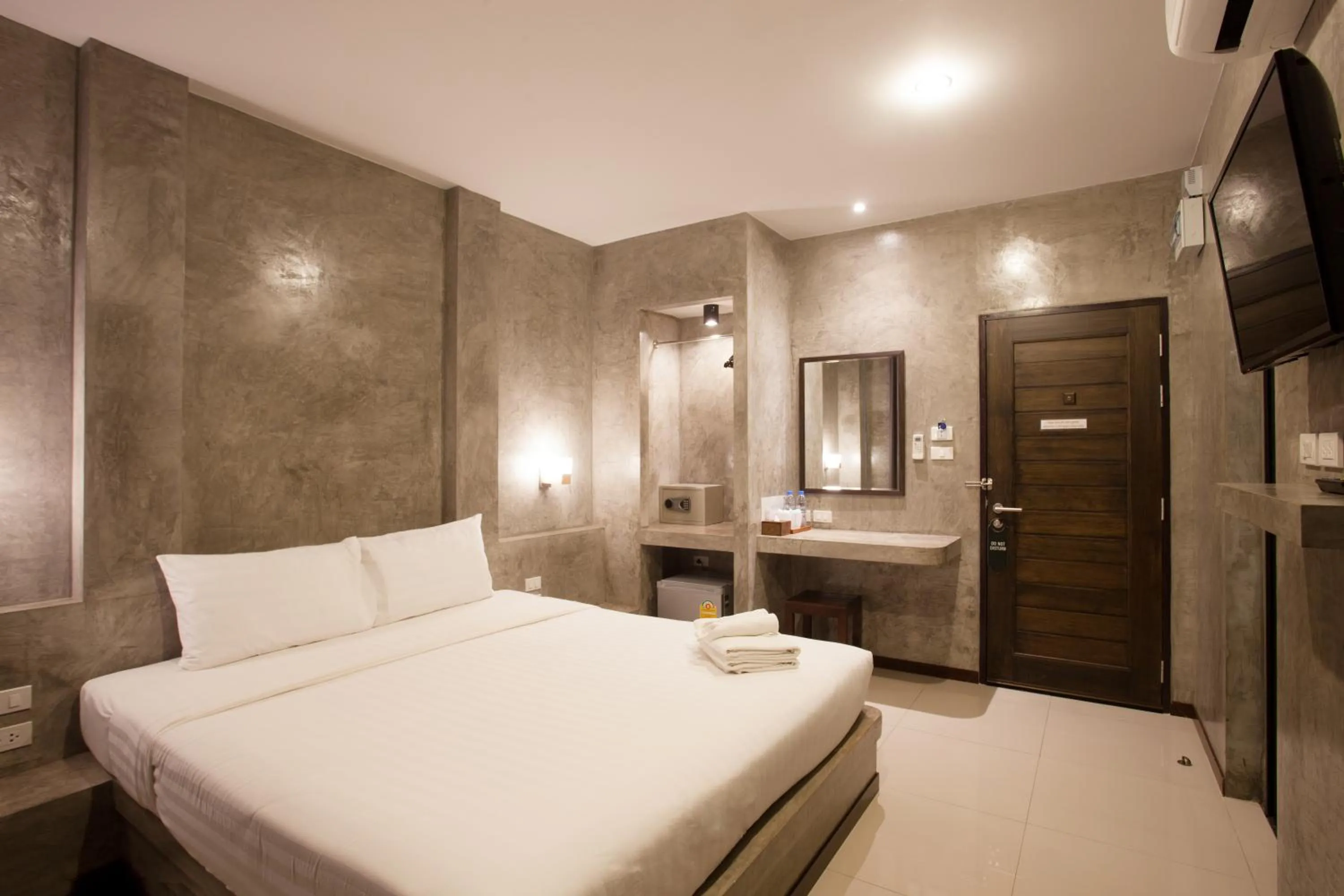 Bed in Ritsurin Boutique Hotel - โรงแรมริทสุริน บูติค