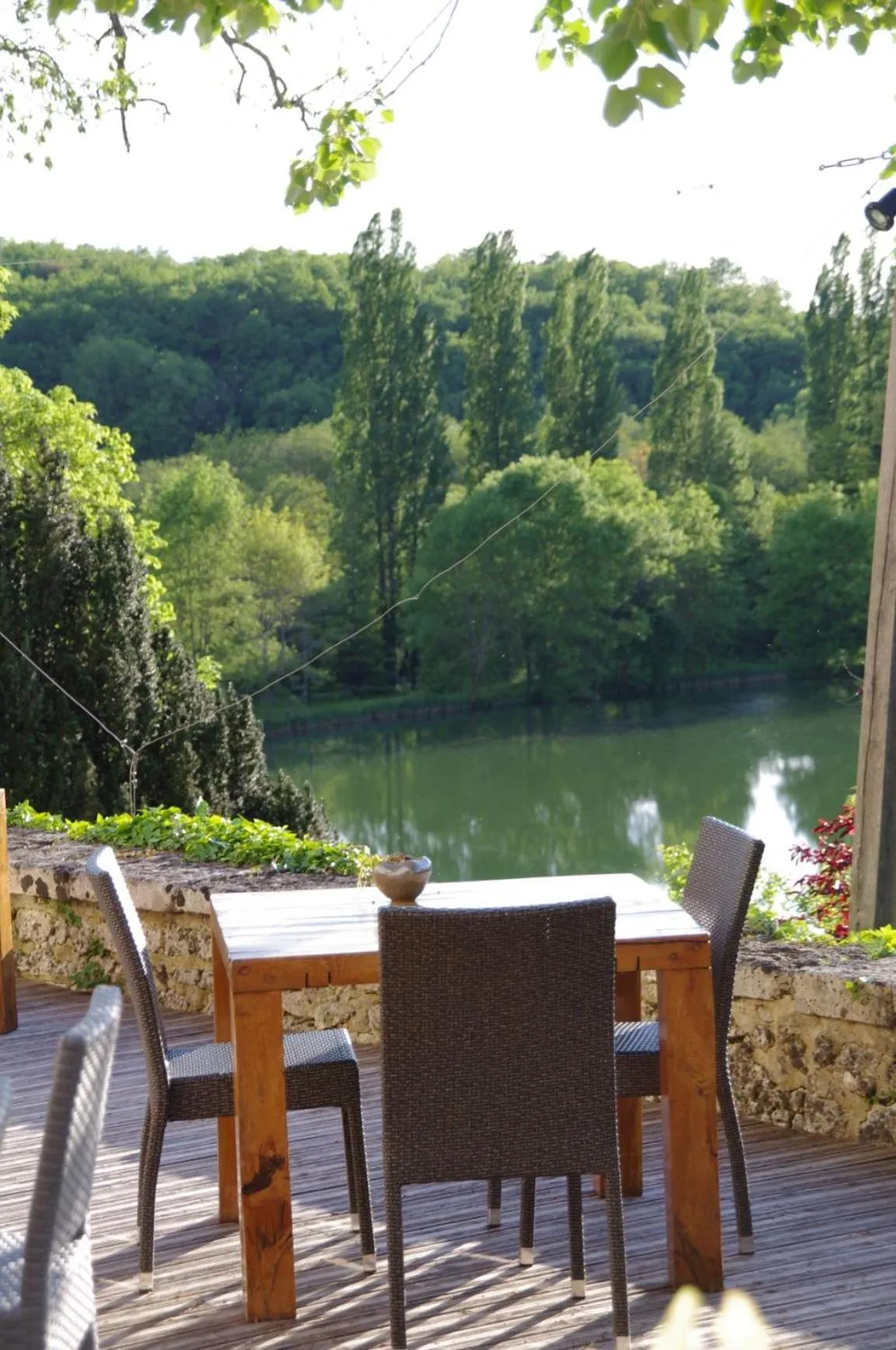 Patio in Logis Hotels Domaine du Châtelard