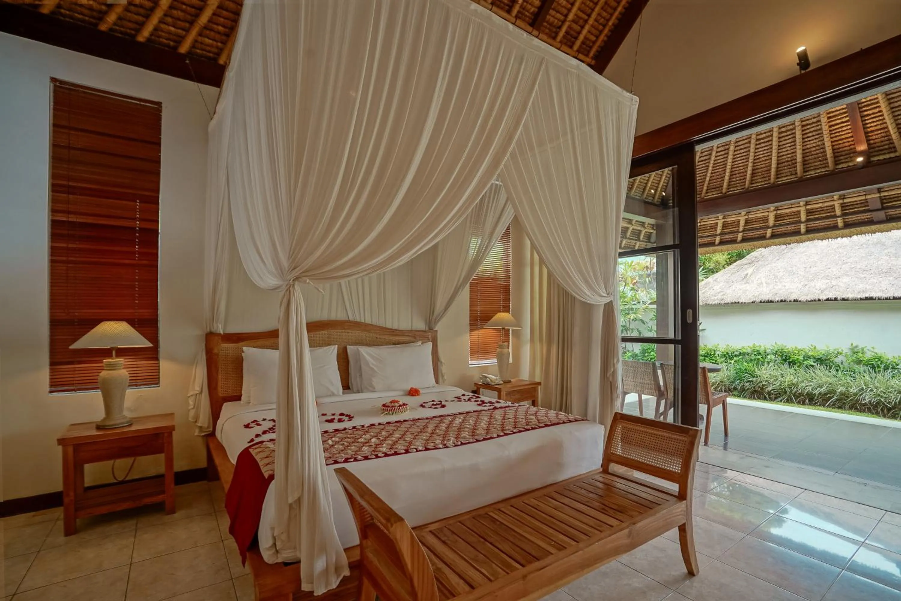 Bed in Pertiwi Resort & Spa