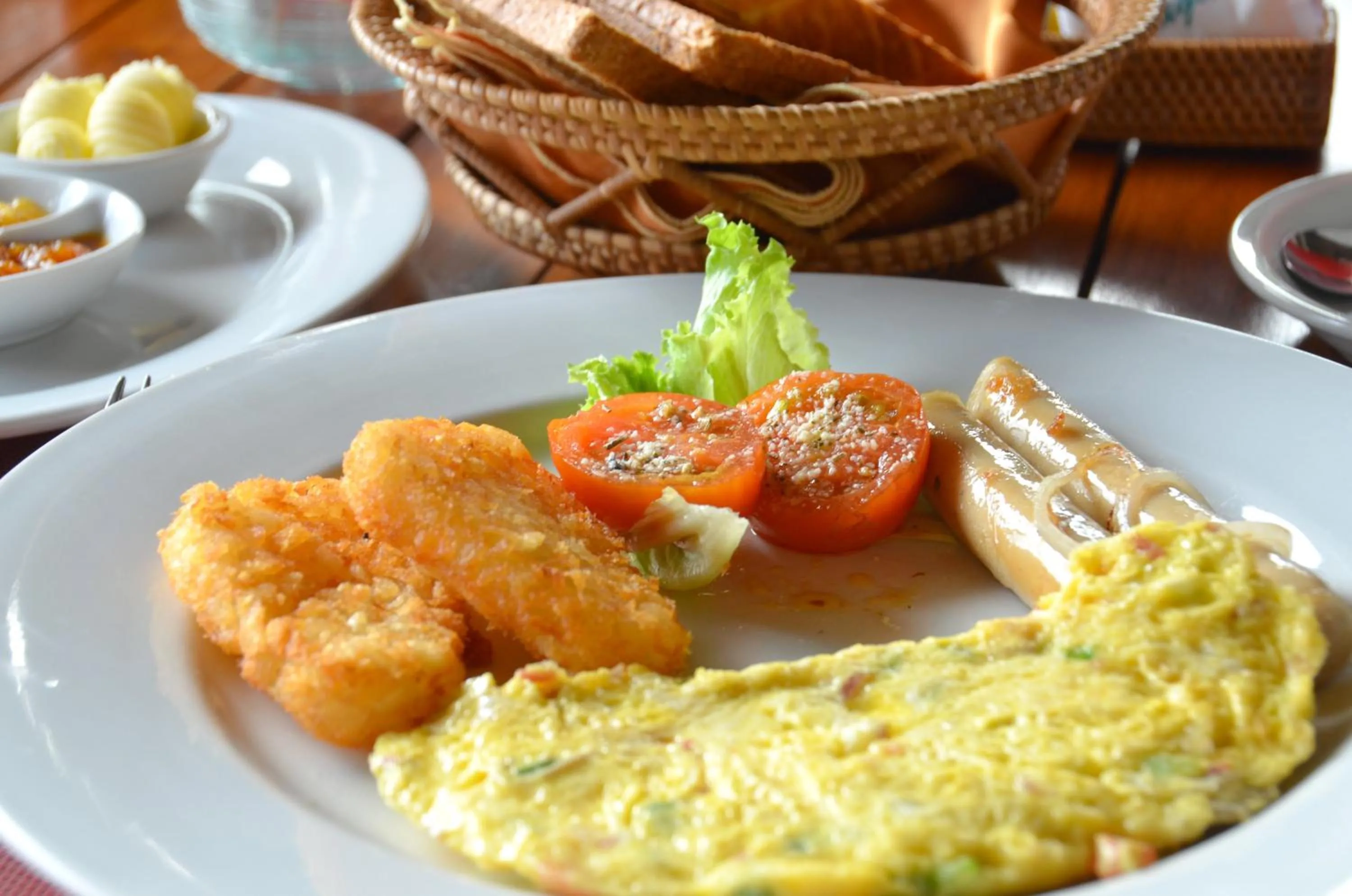 American breakfast in Cocotinos Sekotong Lombok