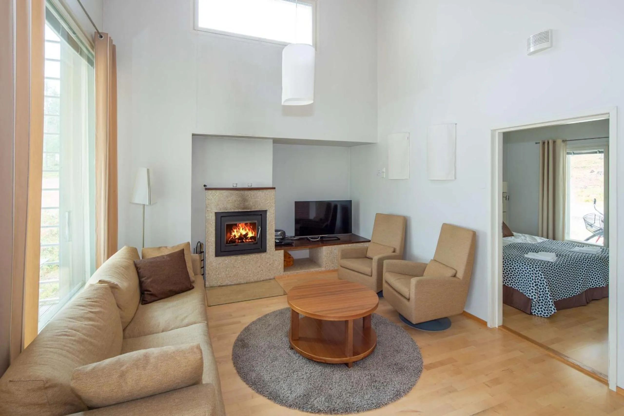 Living room in Holiday Club Kuusamon Tropiikki Apartments