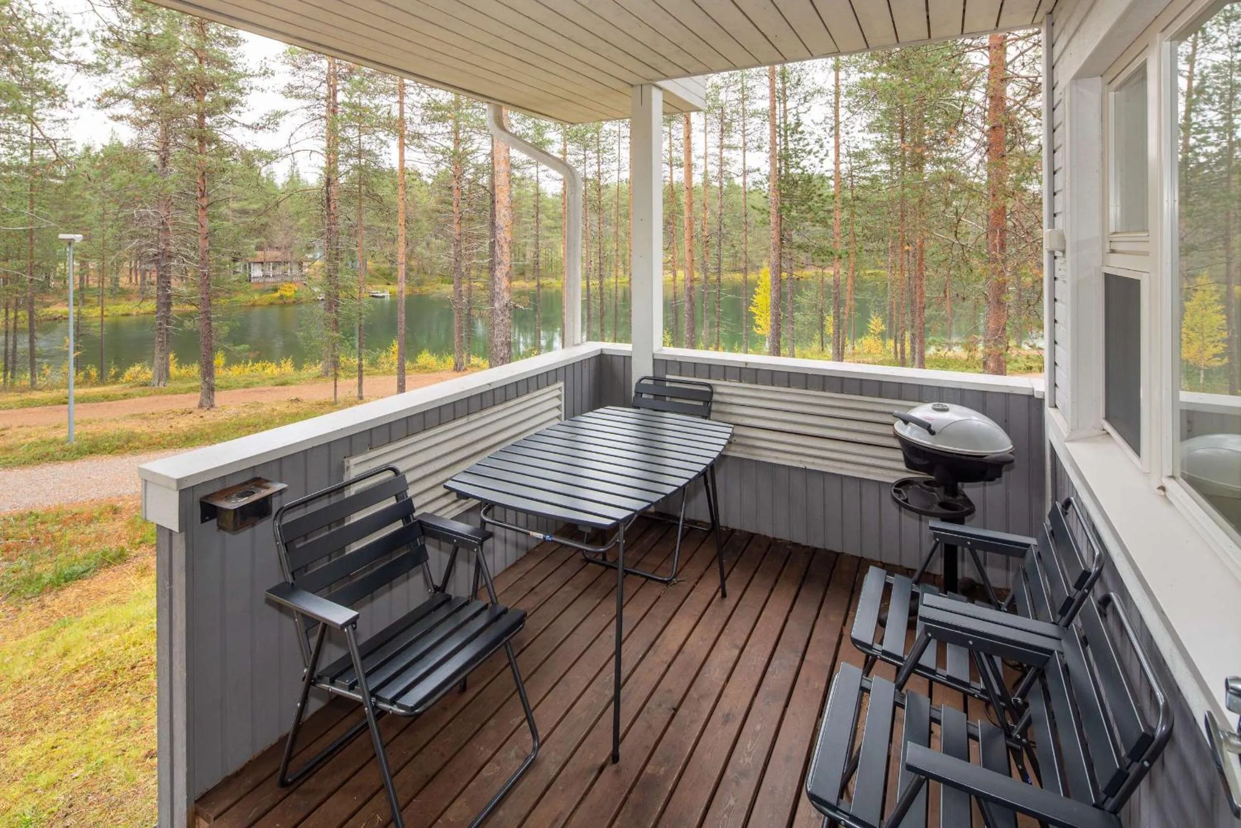 Balcony/Terrace in Holiday Club Kuusamon Tropiikki Apartments