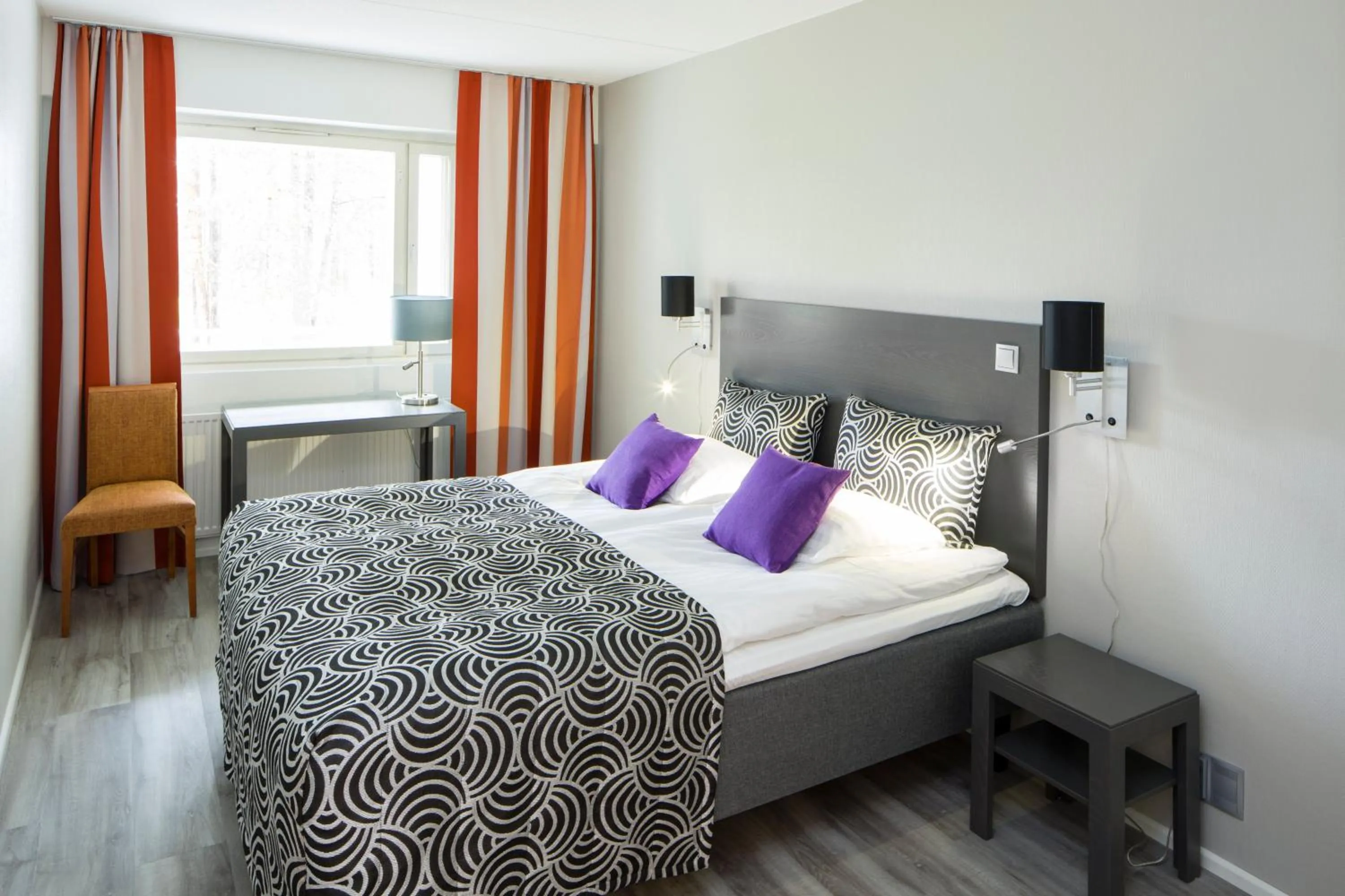 Bed in Holiday Club Kuusamon Tropiikki Apartments