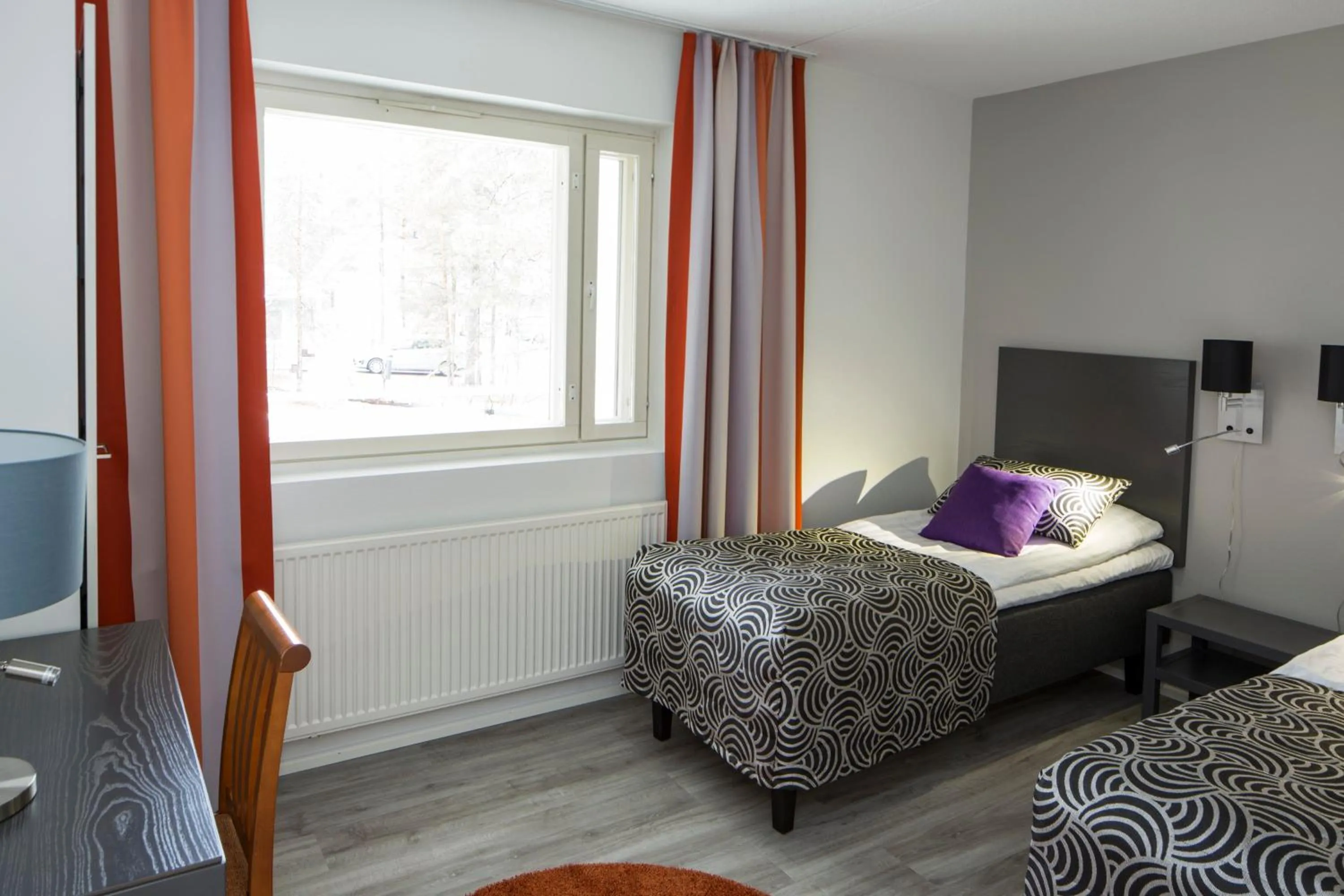 Bed in Holiday Club Kuusamon Tropiikki Apartments